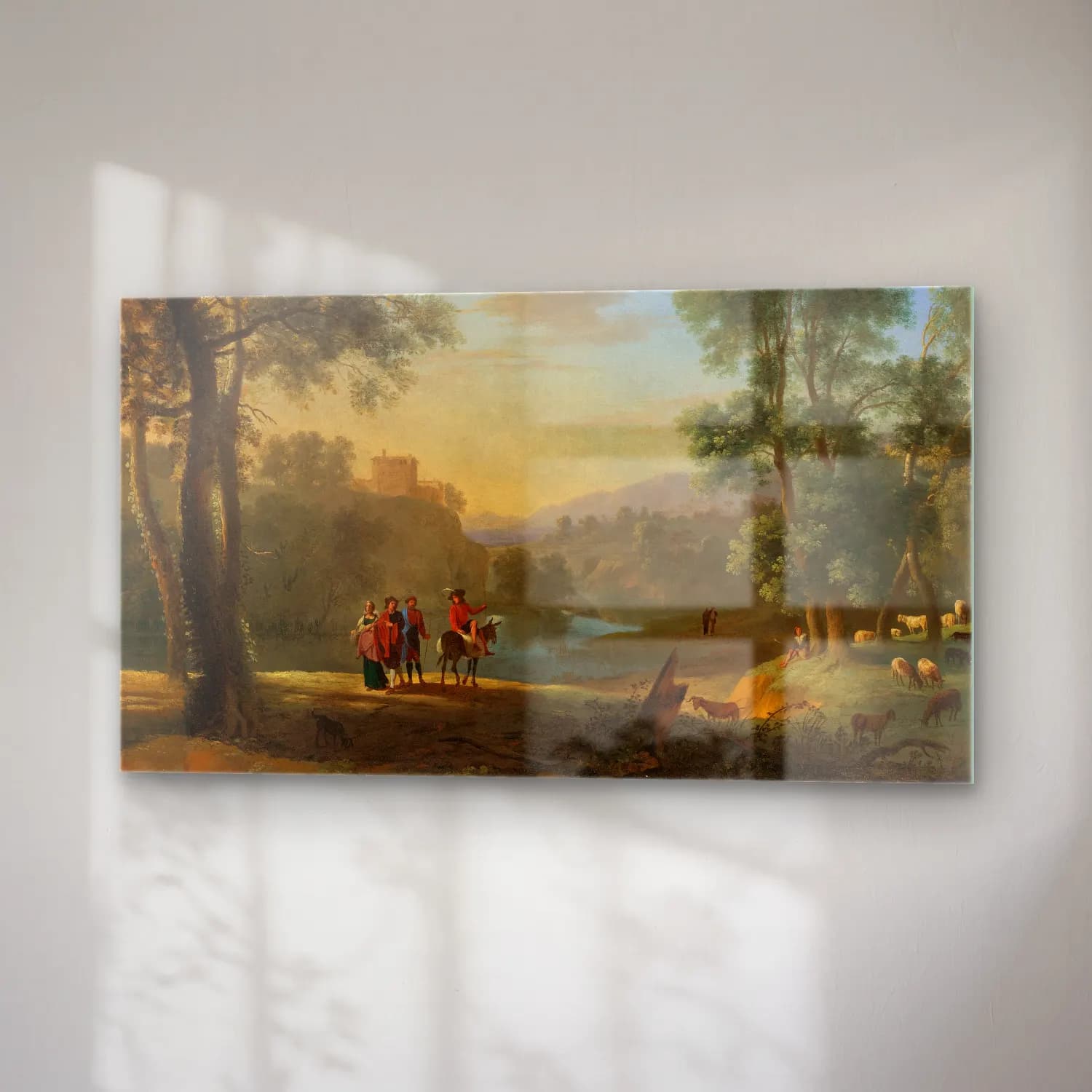 Herman van Swanevelt – Classical Landscape cam tablo — sağ açıdan görünüm