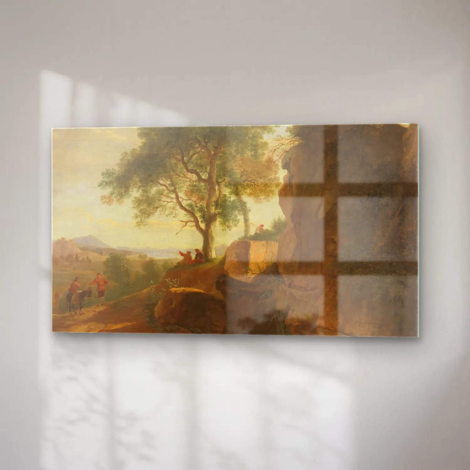 Herman van Swanevelt – Italian landscape cam tablo — sağ açıdan görünüm