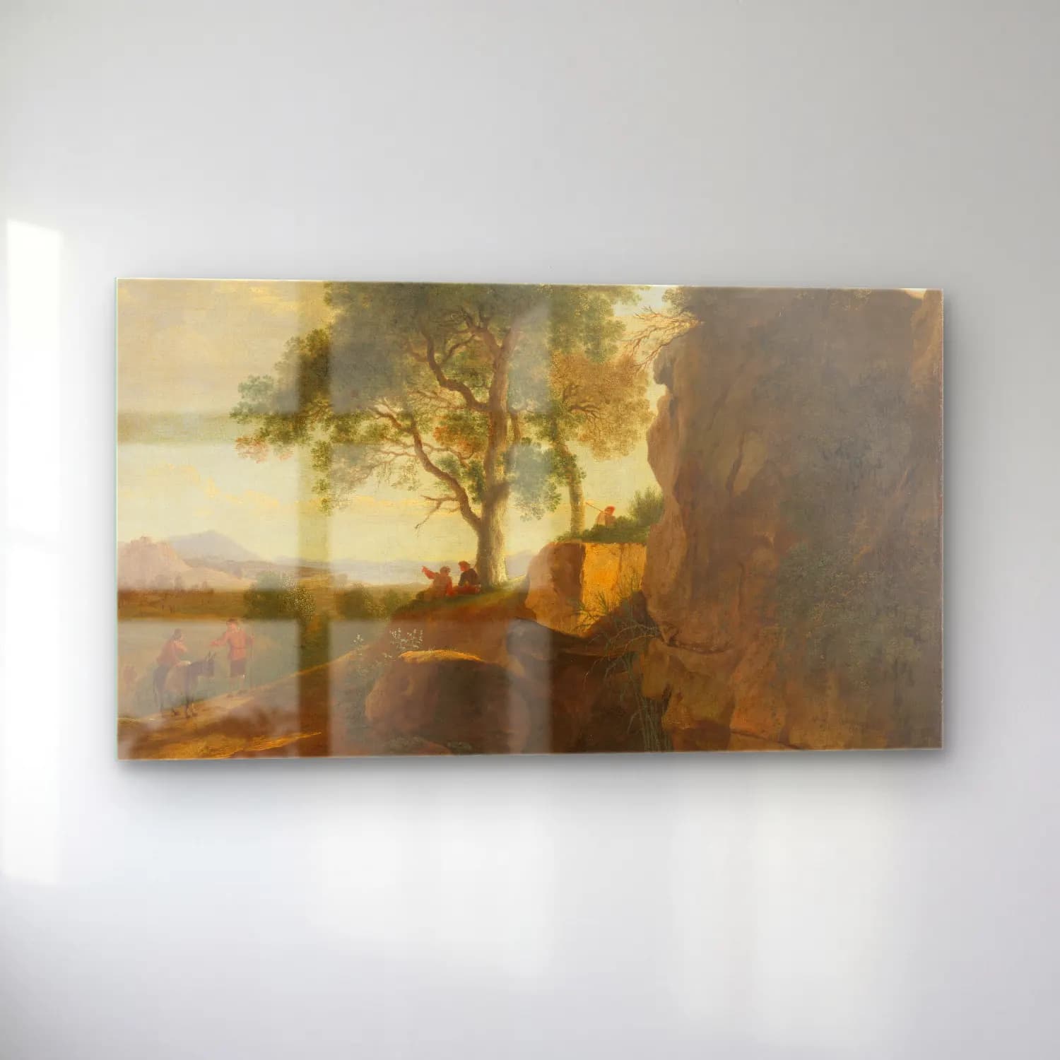 Herman van Swanevelt – Italian landscape cam tablo — sol açıdan görünüm