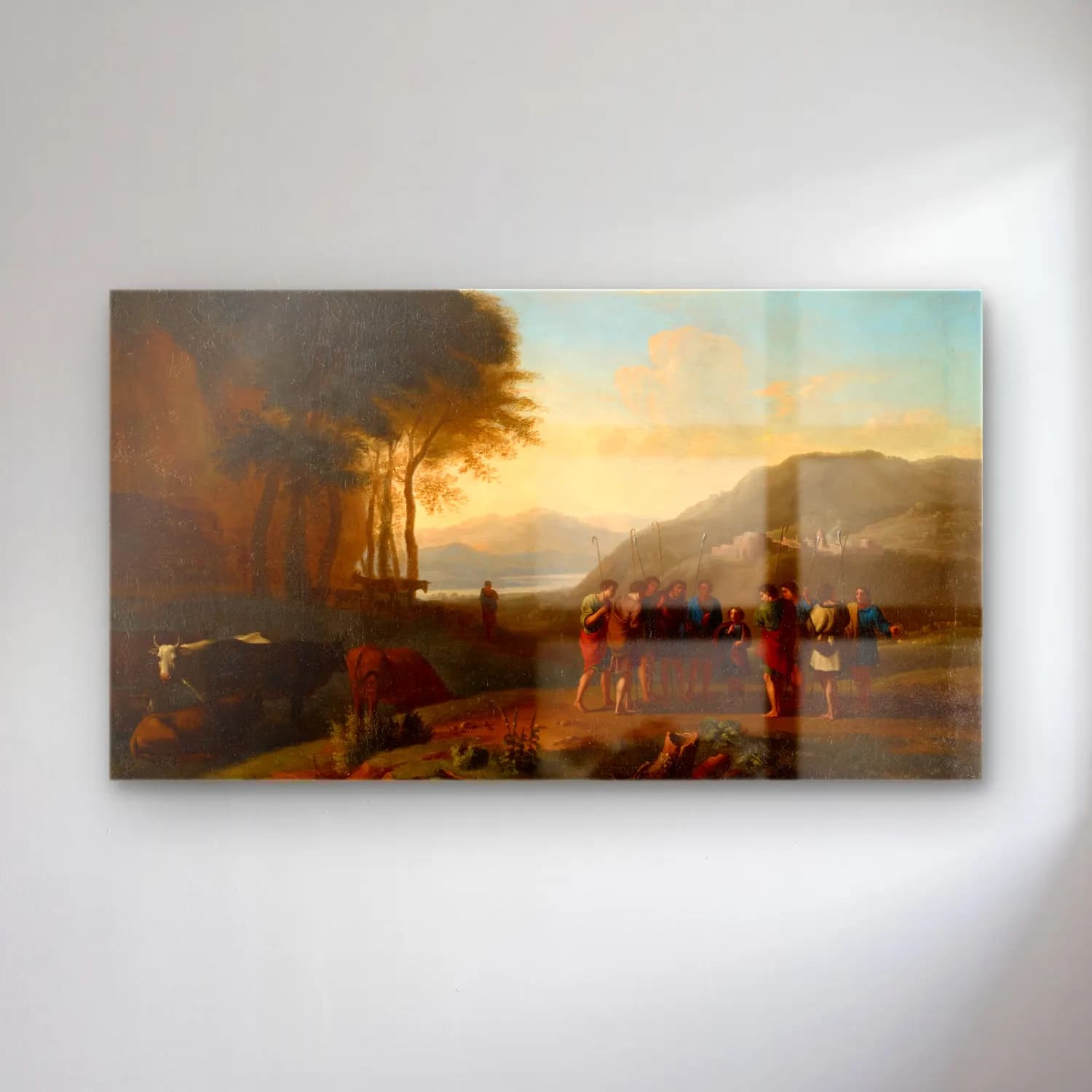 Herman van Swanevelt – Joseph Recounting his Dream to his Brothers cam tablo — Herman van Swanevelt – Joseph Recounting his Dream to his Brothers — yağlı boya dini sahne
