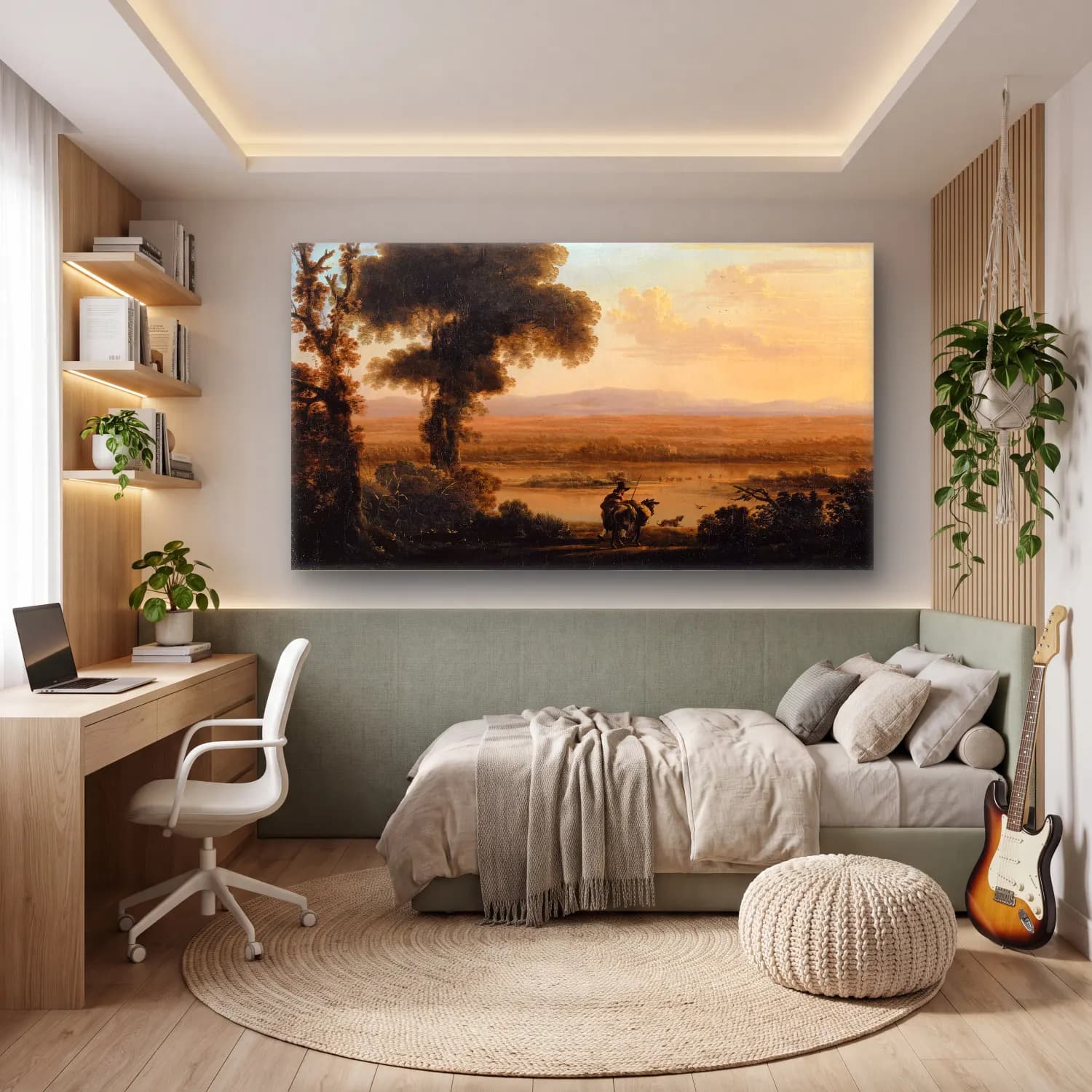 Herman van Swanevelt – Southern River Landscape cam tablo — genç odasında