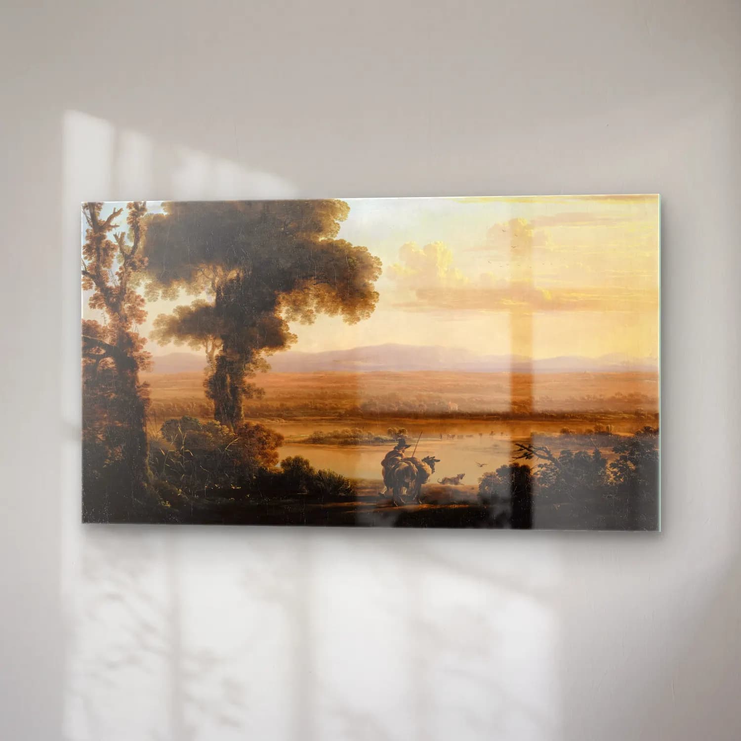 Herman van Swanevelt – Southern River Landscape cam tablo — sağ açıdan görünüm