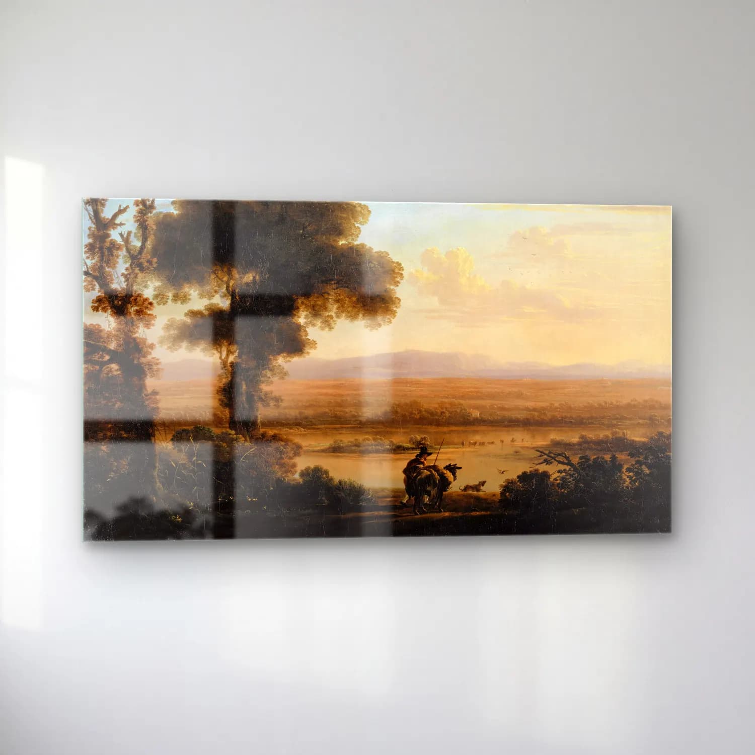 Herman van Swanevelt – Southern River Landscape cam tablo — sol açıdan görünüm