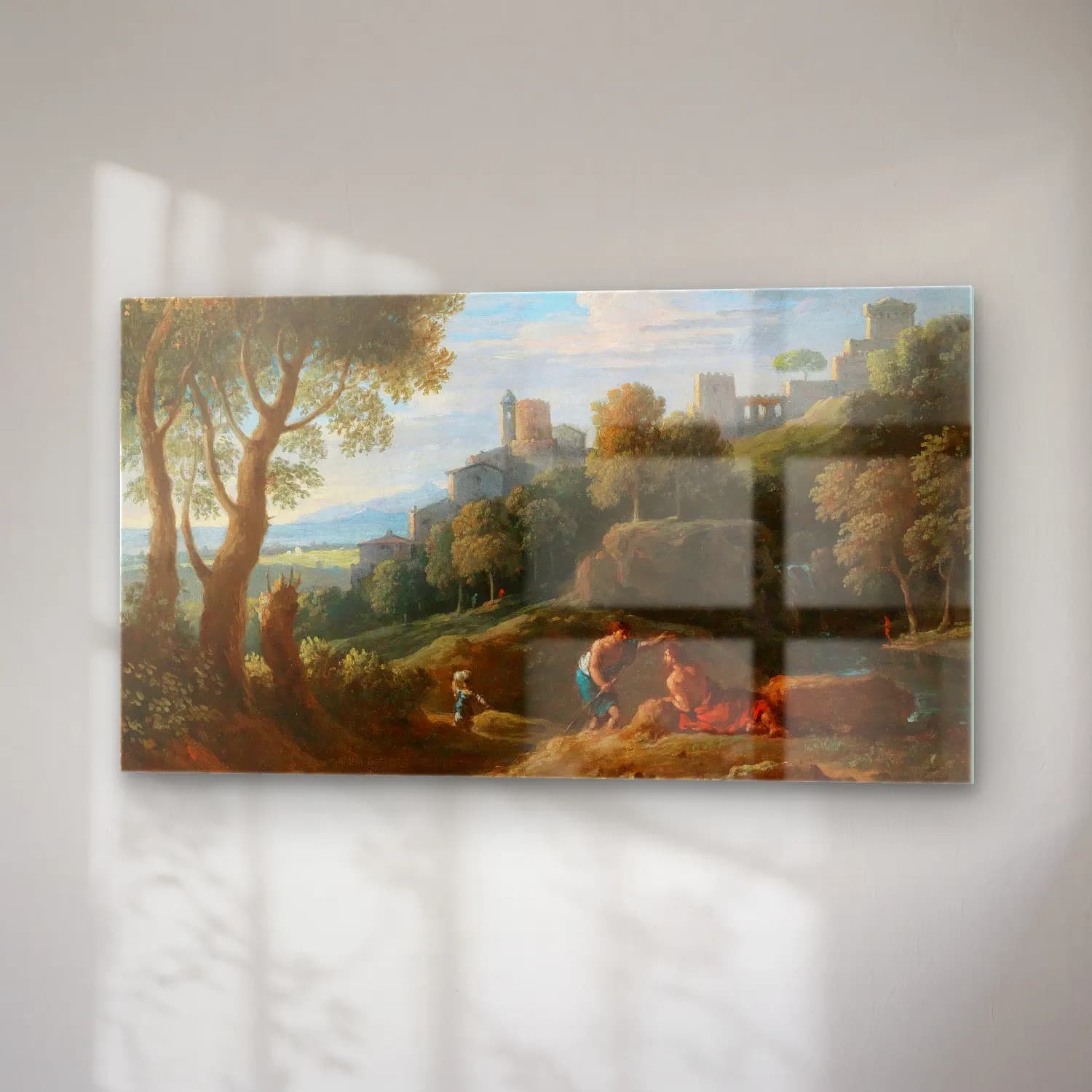 Jan Frans Van Bloemen – A Campagna landscape cam tablo — sağ açıdan görünüm