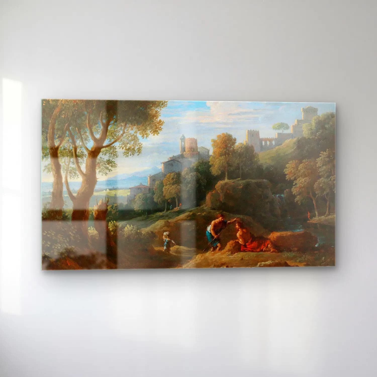 Jan Frans Van Bloemen – A Campagna landscape cam tablo — sol açıdan görünüm