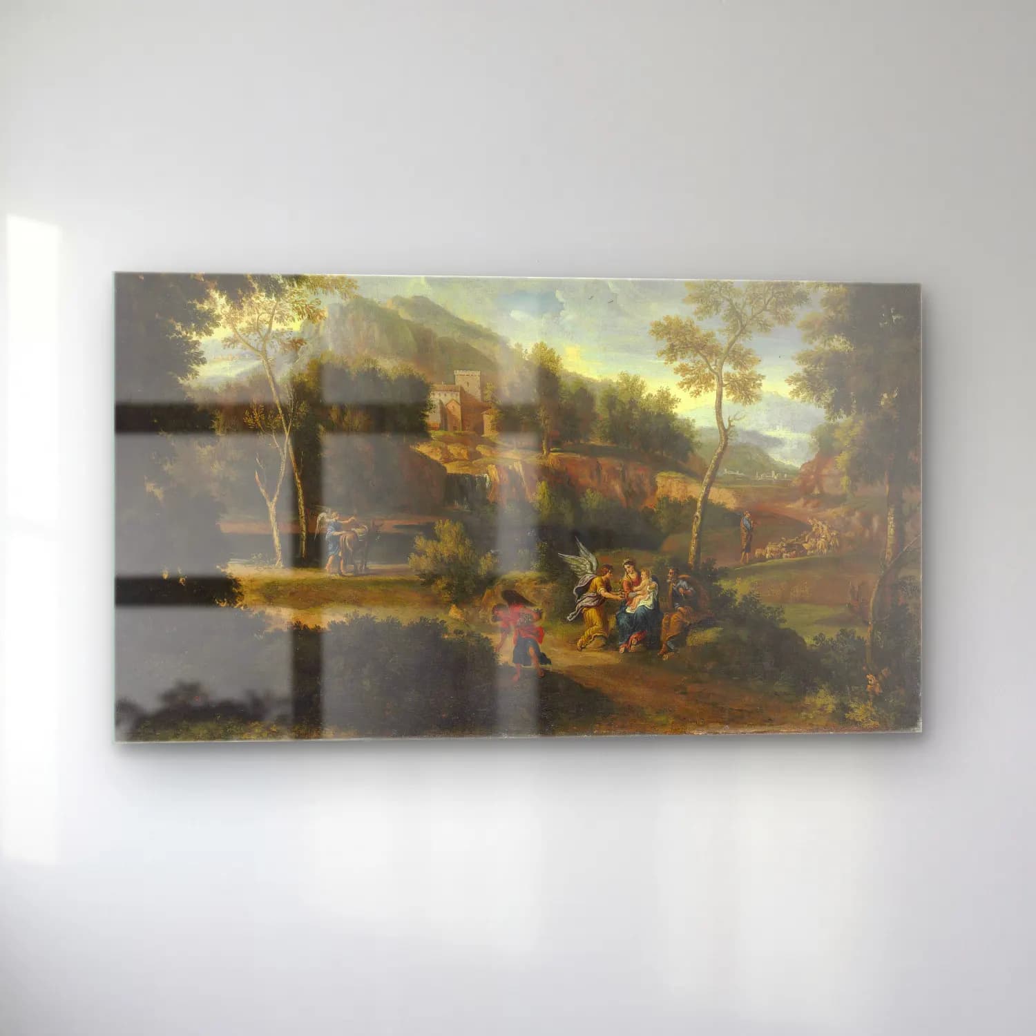 Jan Frans Van Bloemen – An Extensive Landscape With The Rest On The Flight Into… cam tablo — sol açıdan görünüm