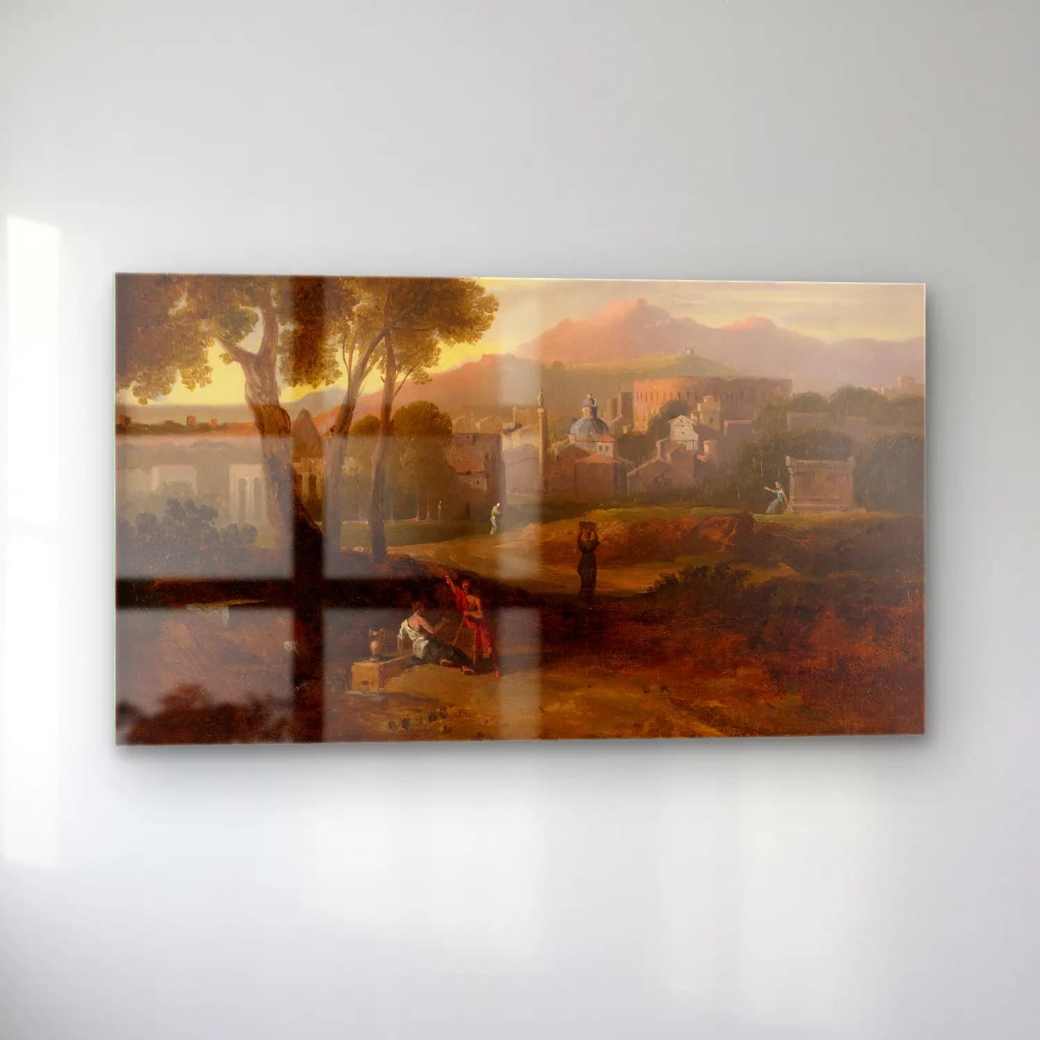 Jan Frans Van Bloemen – Outside The City Walls cam tablo — sol açıdan görünüm