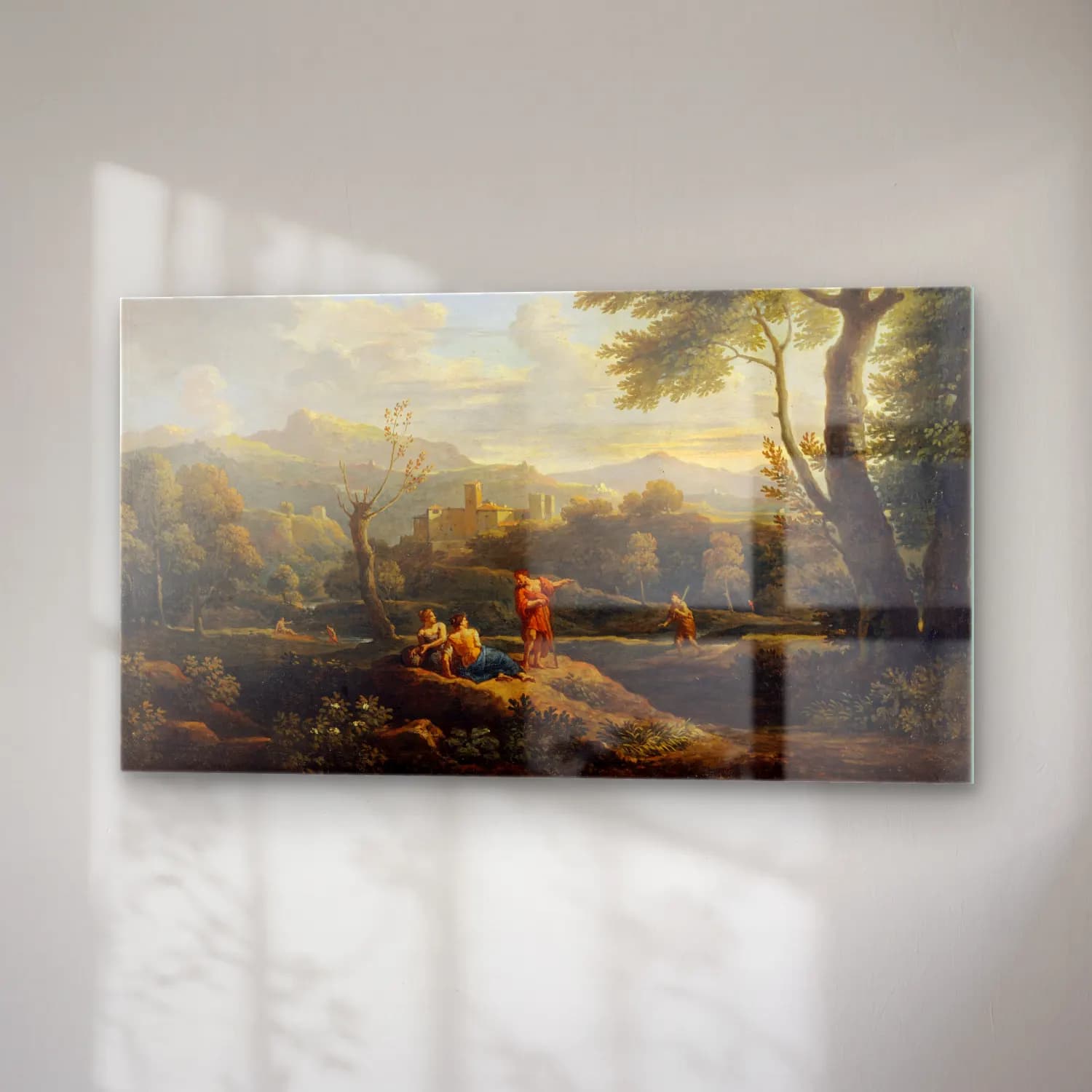 Jan Frans Van Bloemen – Paysage d’Italie cam tablo — sağ açıdan görünüm