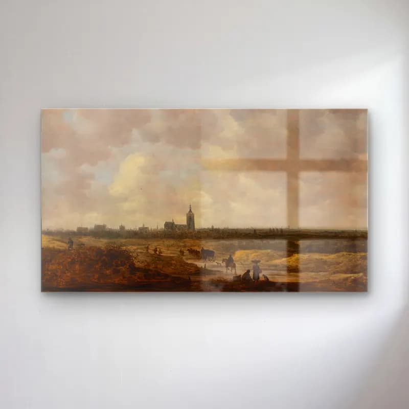 Jan van Goyen – A View of The Hague from the Northwest cam tablo — Jan van Goyen – A View of The Hague from the Northwest — yağlı boya katedral