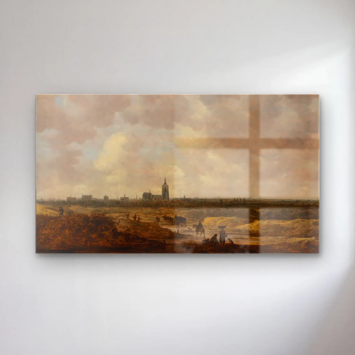 Jan van Goyen – A View of The Hague from the Northwest cam tablo — Jan van Goyen – A View of The Hague from the Northwest — yağlı boya katedral