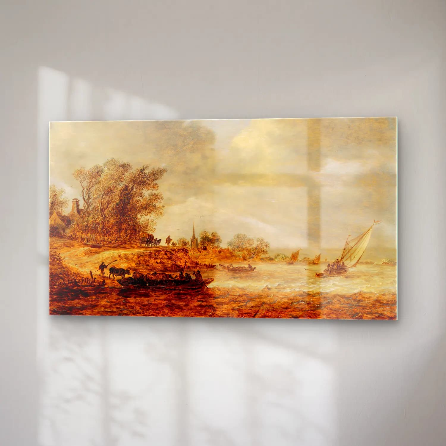 Jan van Goyen – A Windy Day cam tablo — sağ açıdan görünüm