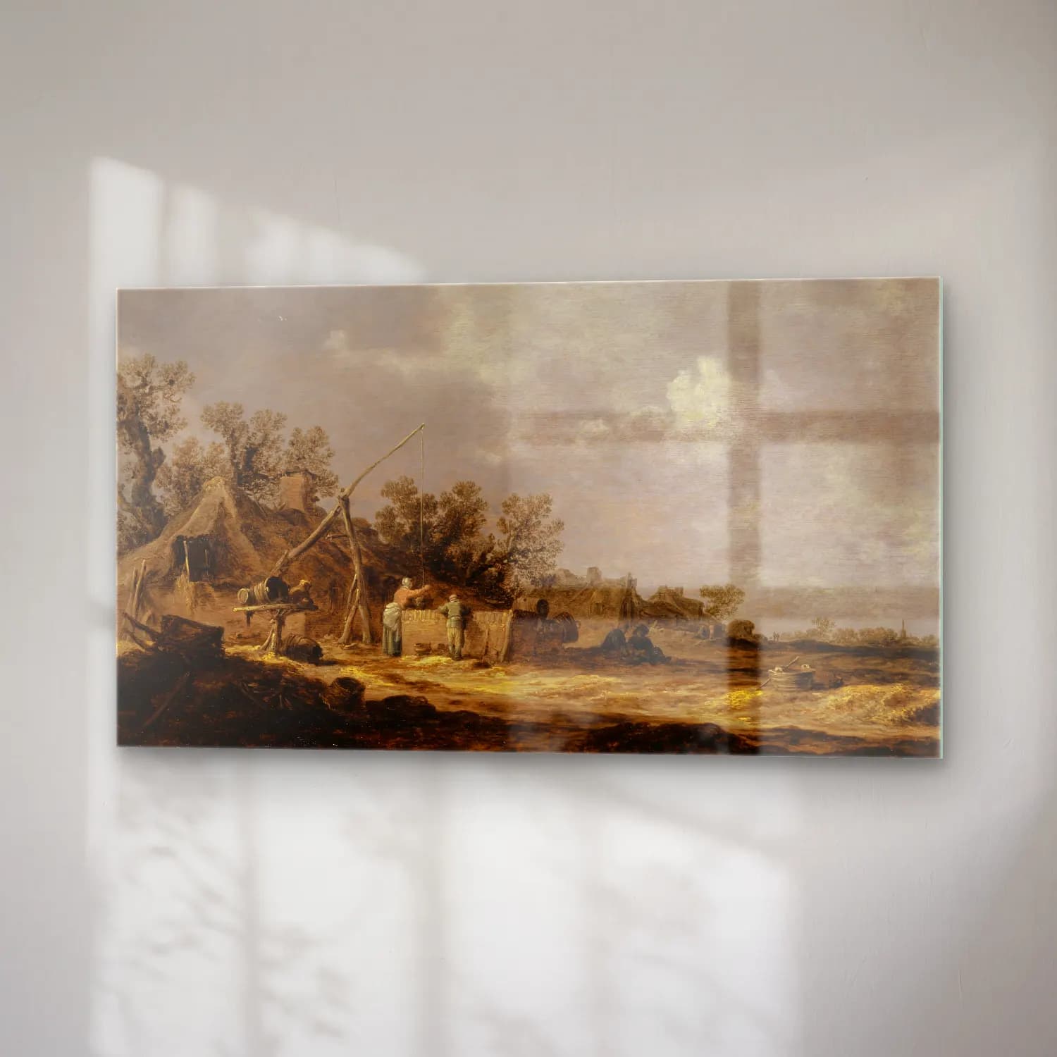 Jan van Goyen – Farms cam tablo — sağ açıdan görünüm