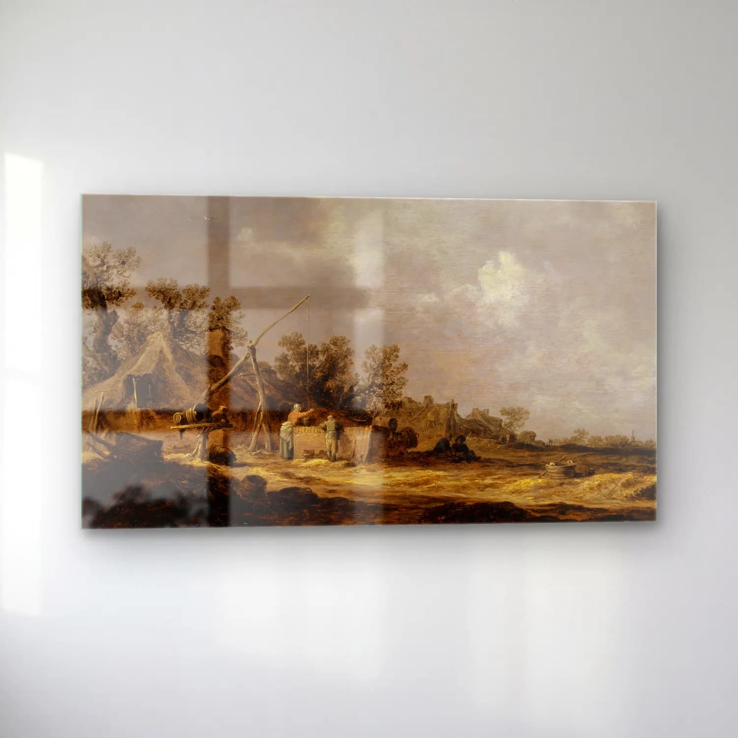 Jan van Goyen – Farms cam tablo — sol açıdan görünüm