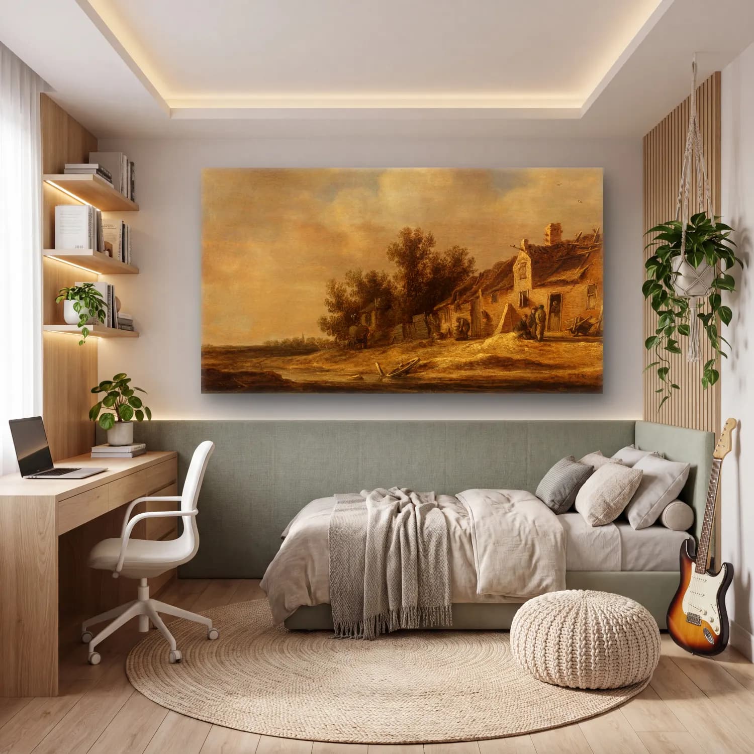 Jan van Goyen – Landscape cam tablo — genç odasında