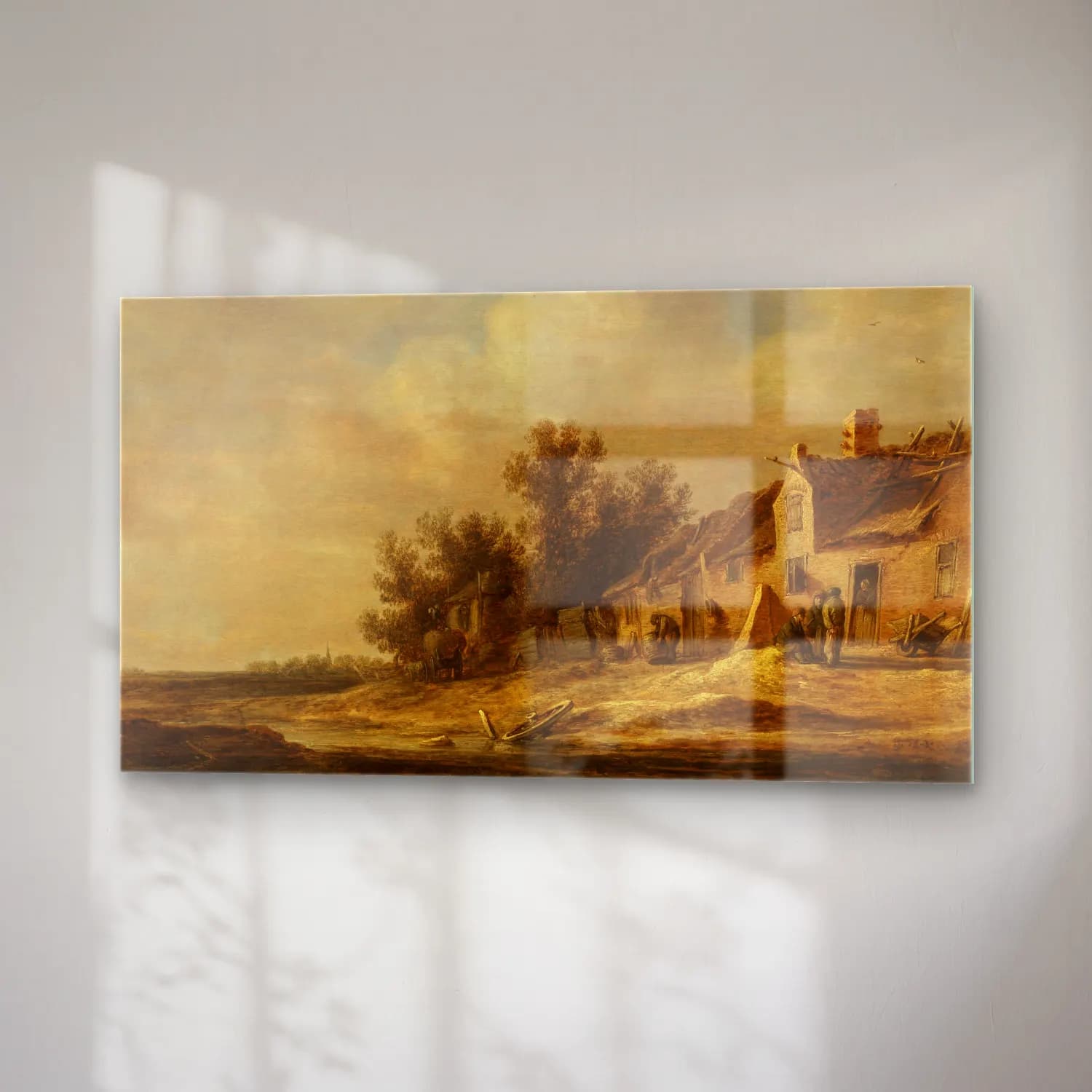 Jan van Goyen – Landscape cam tablo — sağ açıdan görünüm