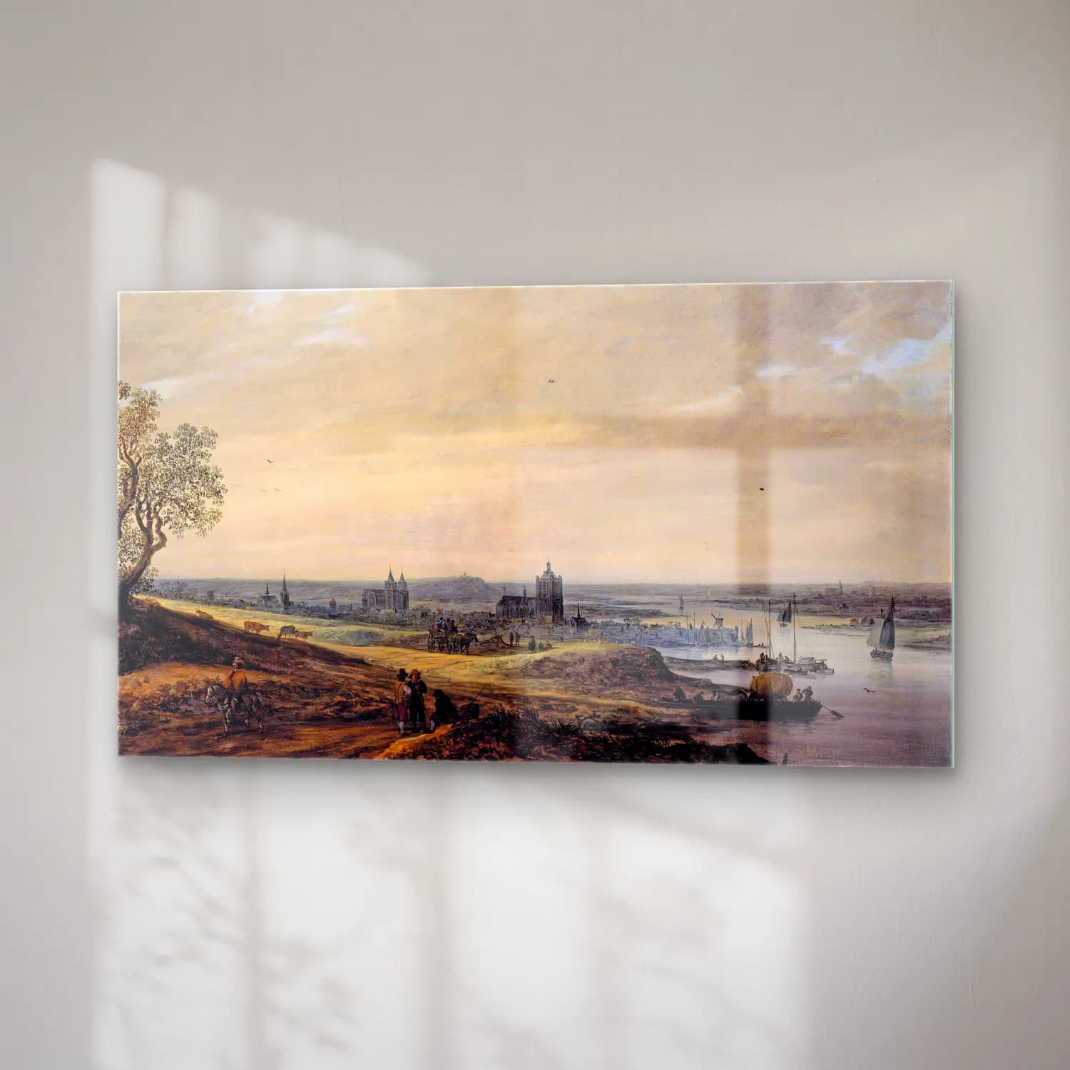 Jan van Goyen – Panorama Landscape with a View of Arnheim cam tablo — sağ açıdan görünüm