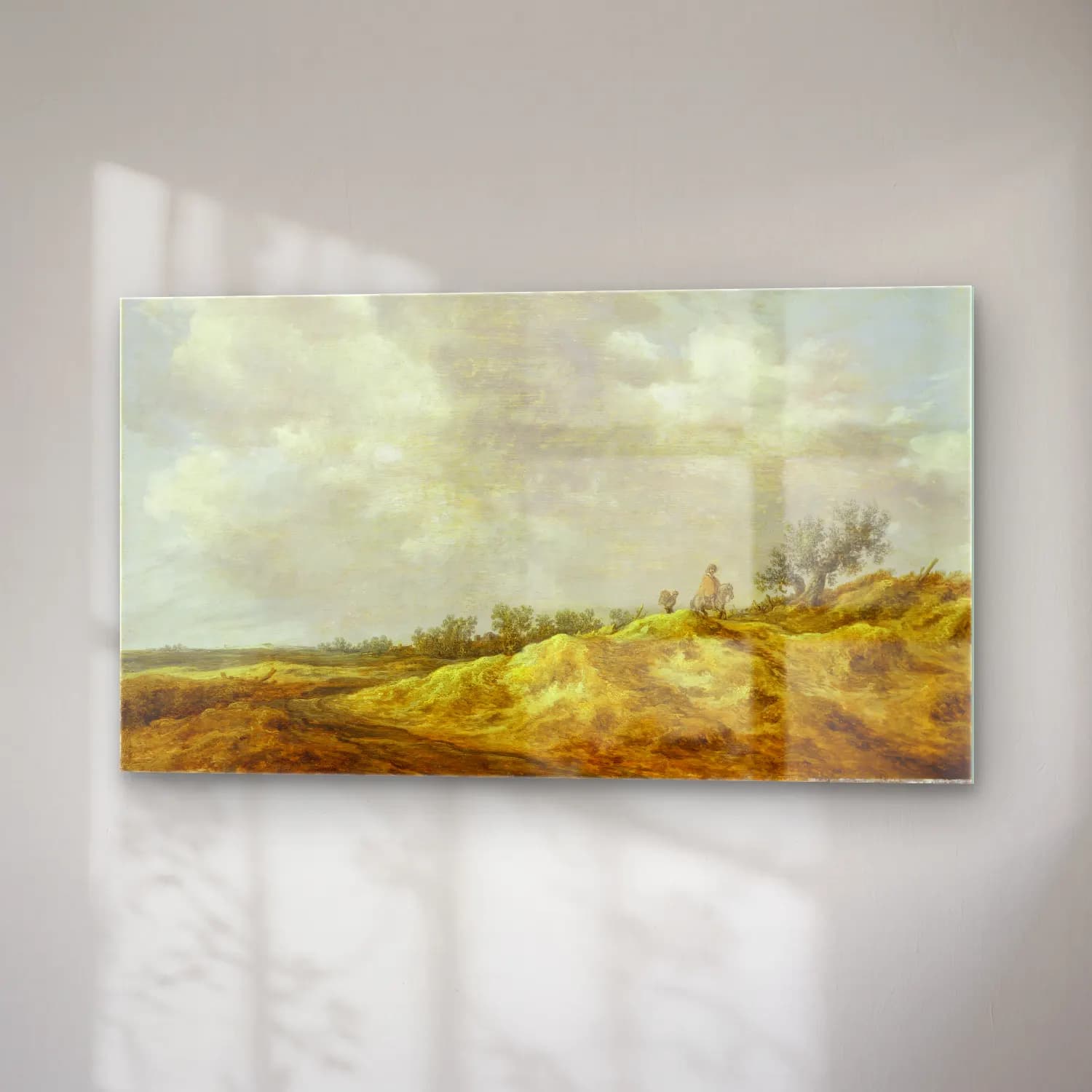Jan van Goyen – Path through the Dunes cam tablo — sağ açıdan görünüm
