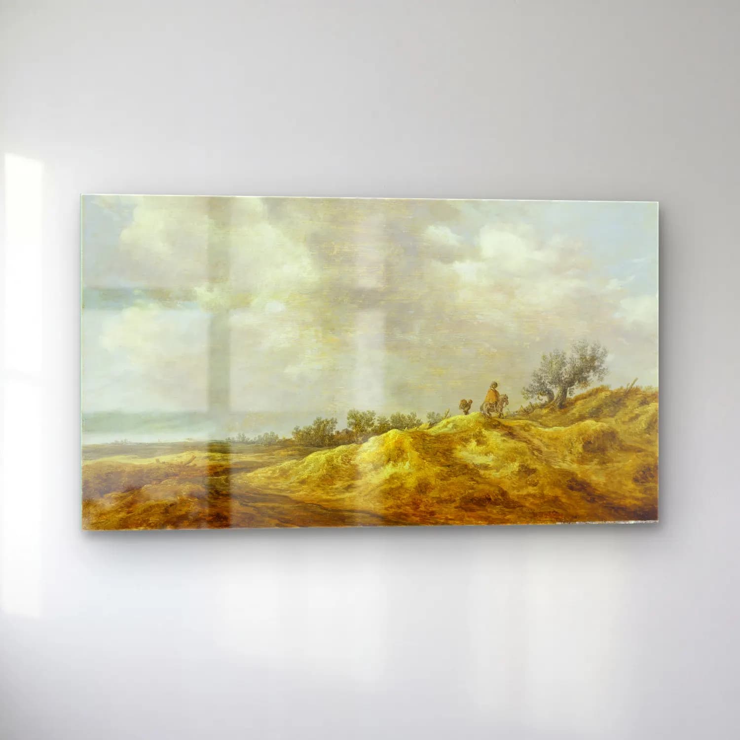 Jan van Goyen – Path through the Dunes cam tablo — sol açıdan görünüm
