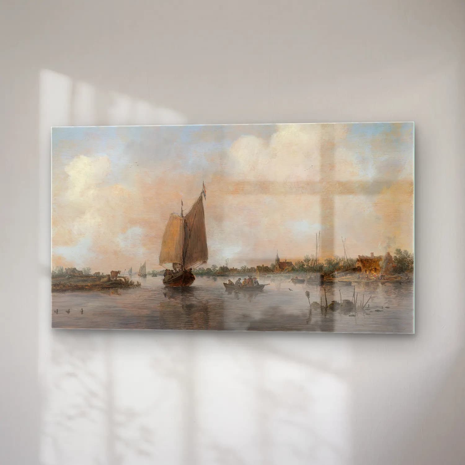 Jan van Goyen – River View cam tablo — sağ açıdan görünüm