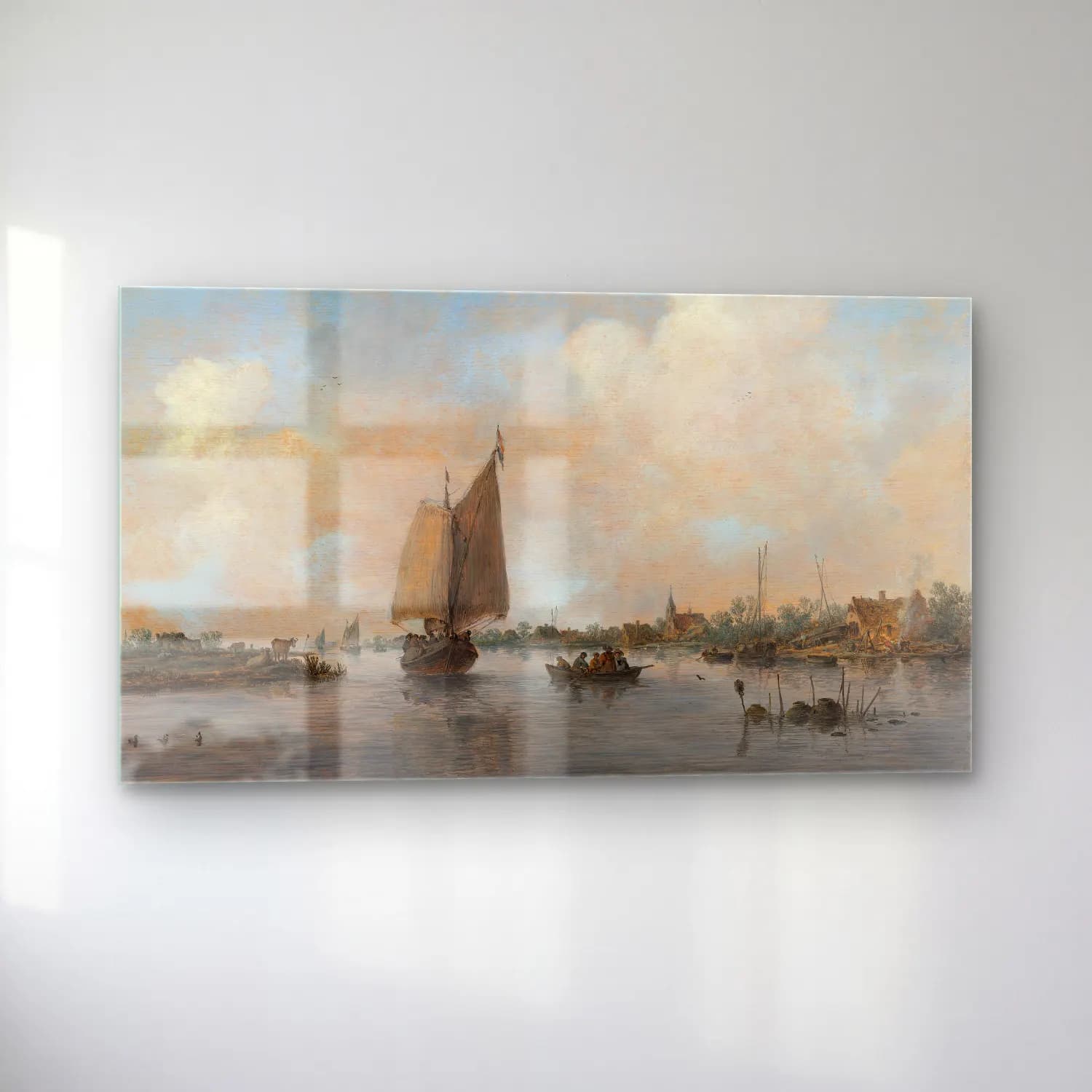 Jan van Goyen – River View cam tablo — sol açıdan görünüm