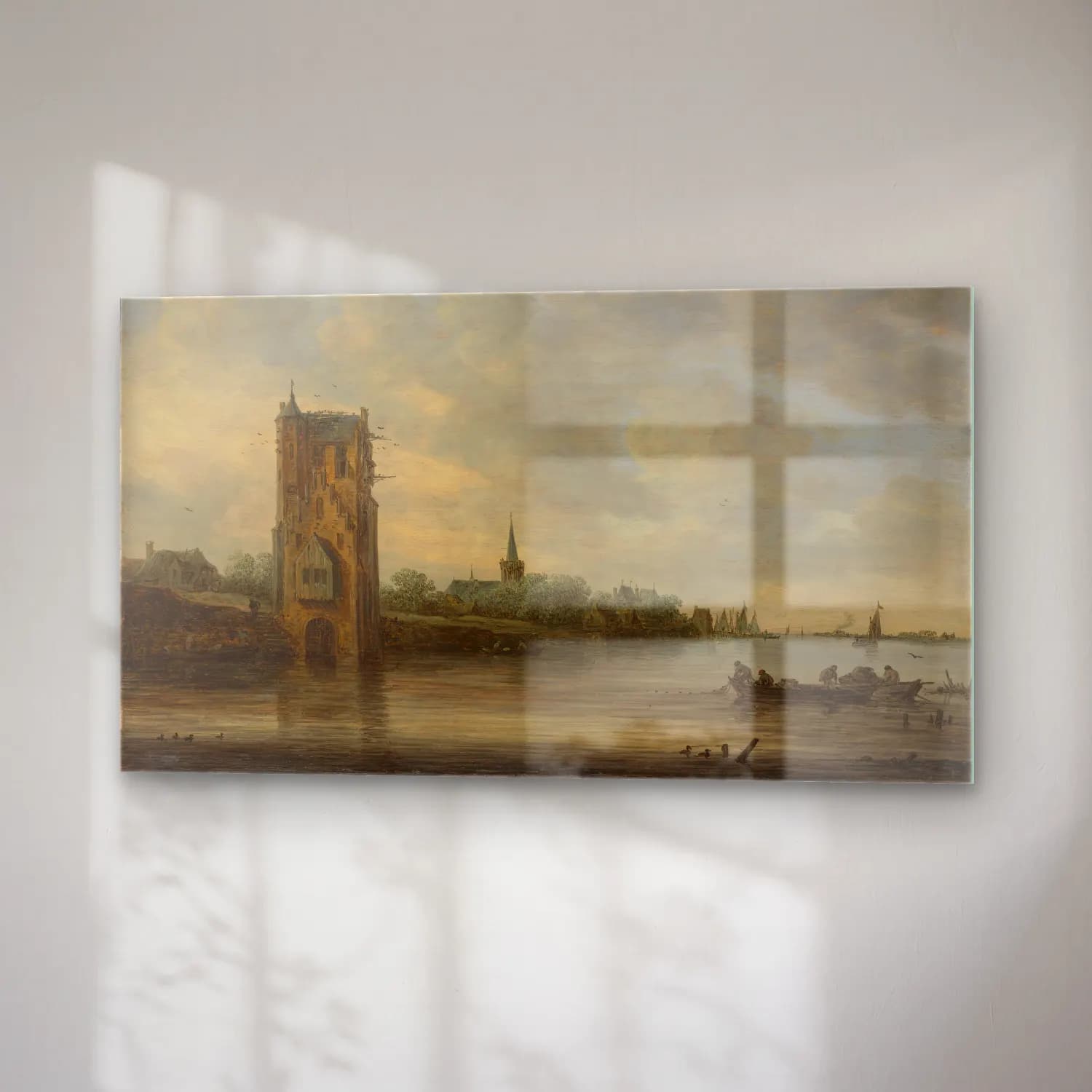 Jan van Goyen – The Pelkus Gate near Utrecht cam tablo — sağ açıdan görünüm