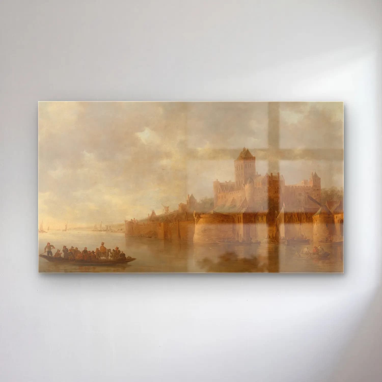 Jan van Goyen – The Valkhof in Nijmegen cam tablo — Jan van Goyen – The Valkhof in Nijmegen — yağlı boya şato