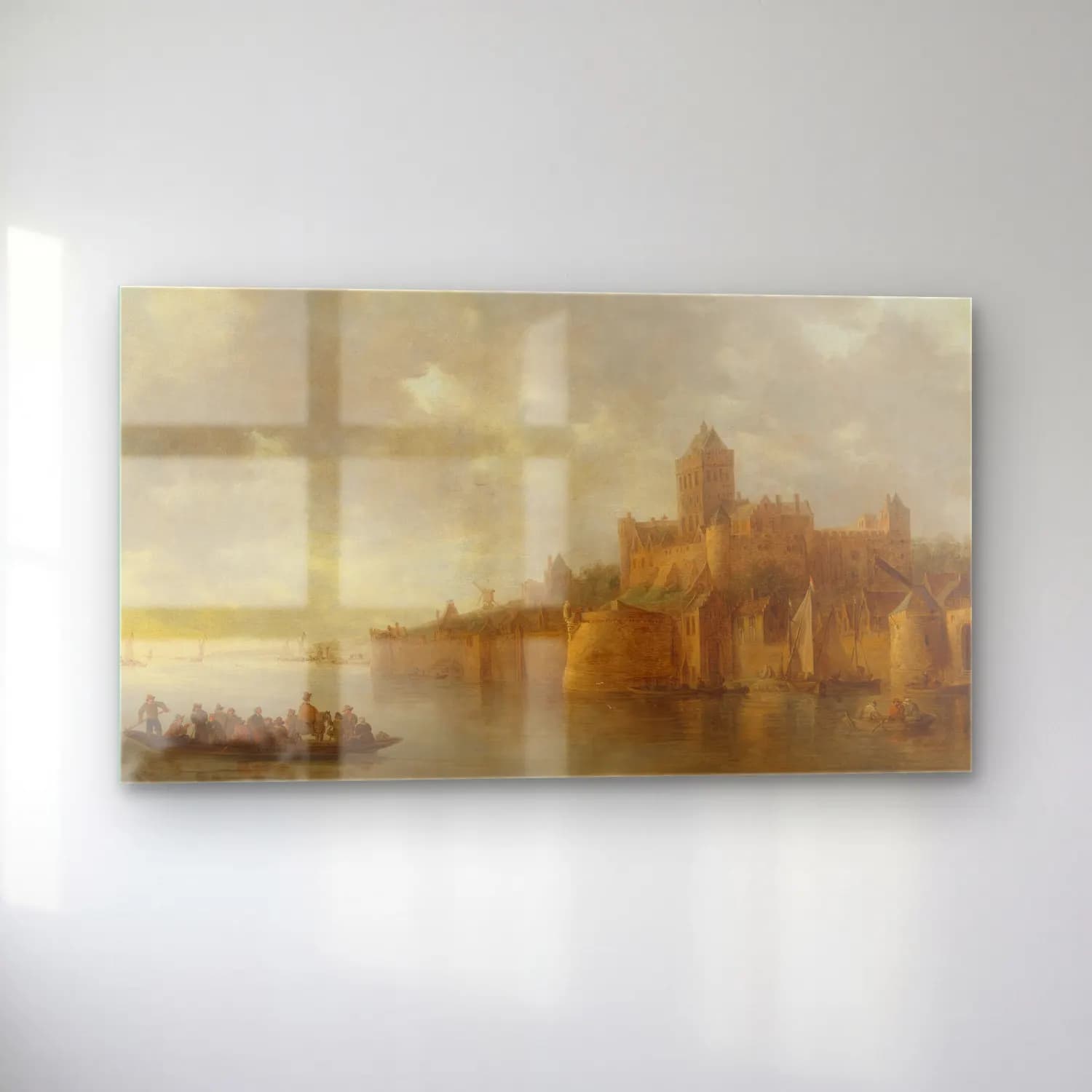 Jan van Goyen – The Valkhof in Nijmegen cam tablo — sol açıdan görünüm