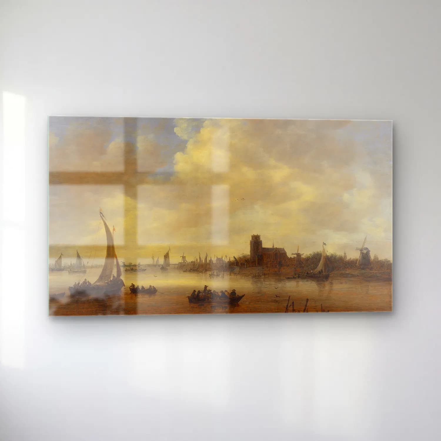 Jan van Goyen – View from Dordrecht cam tablo — sol açıdan görünüm