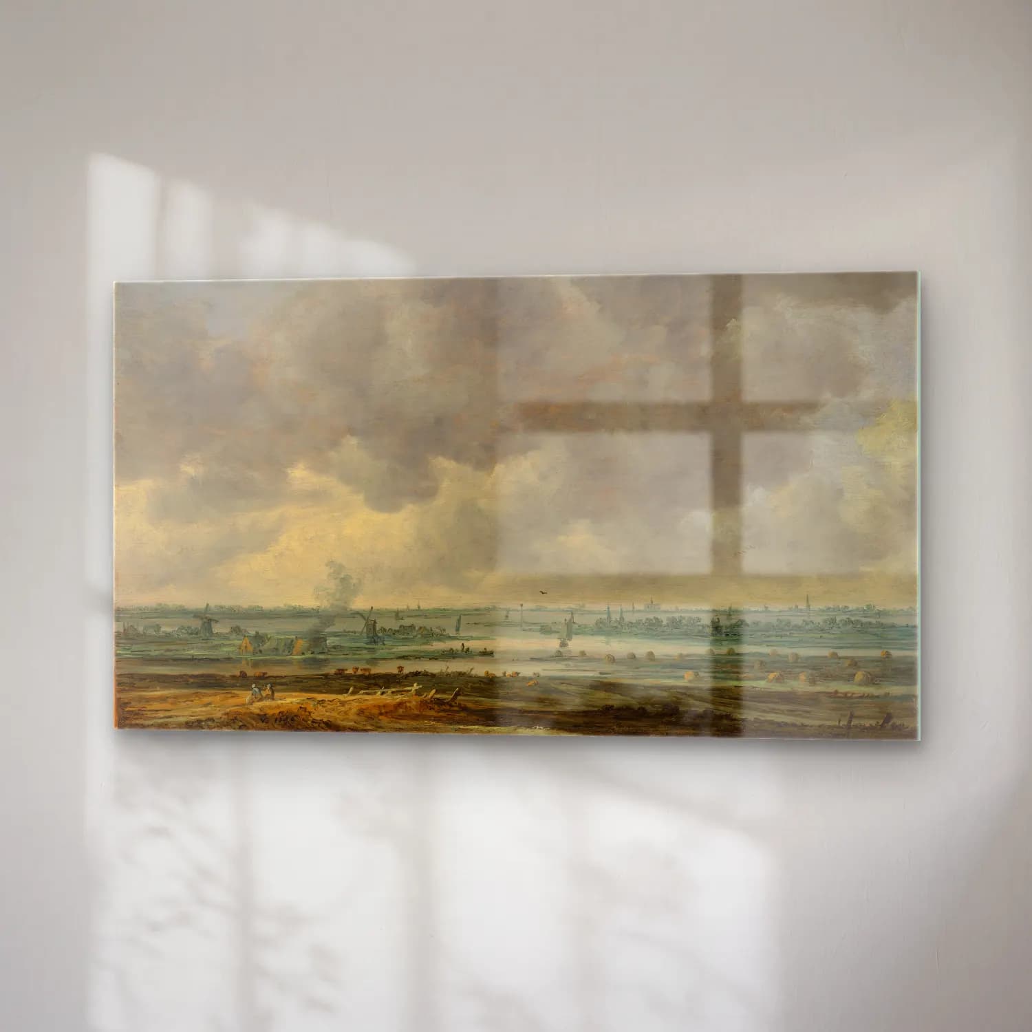 Jan van Goyen – View of Haarlem and the Haarlemmer Meer cam tablo — sağ açıdan görünüm