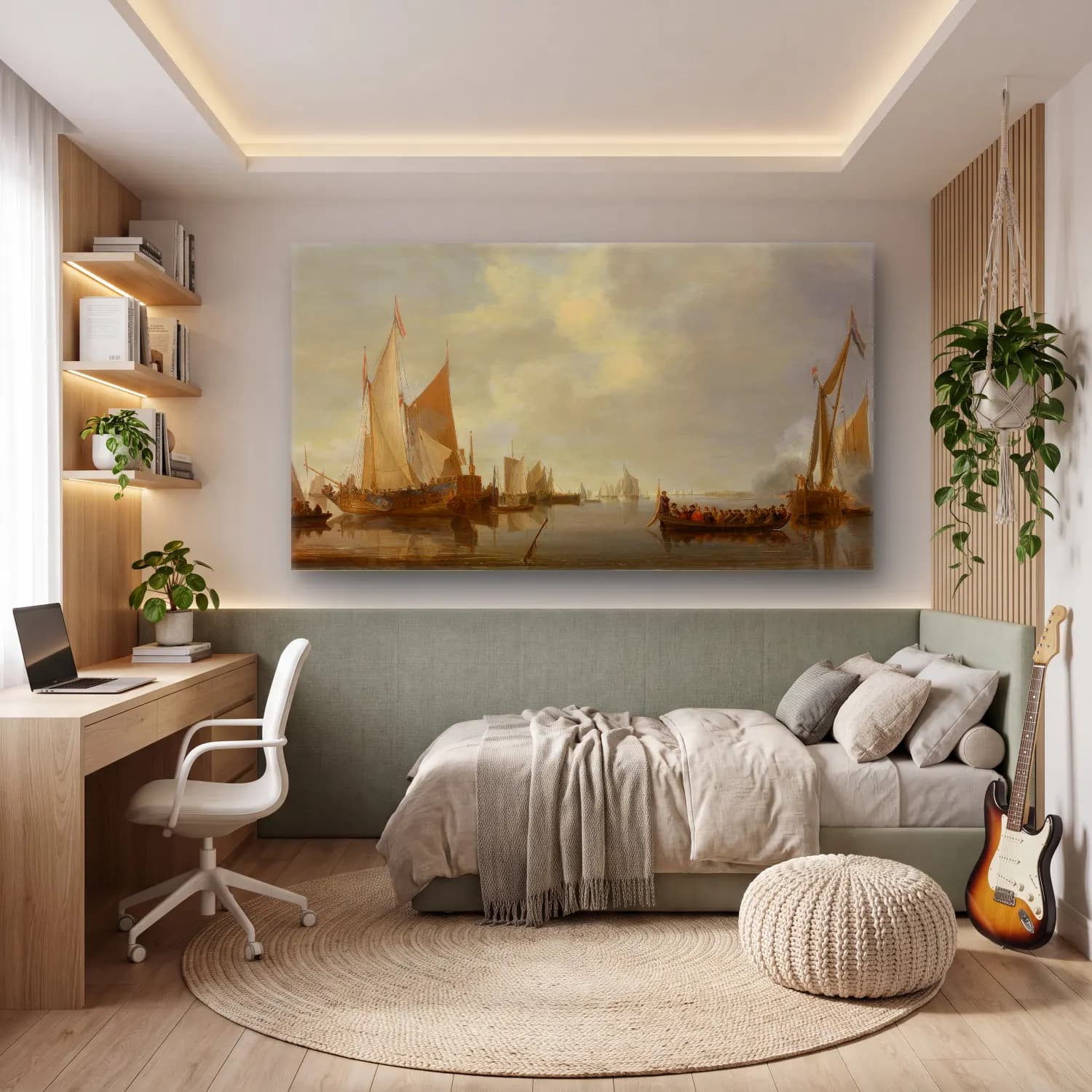 Jan van de Cappelle – The Admiral cam tablo — genç odasında