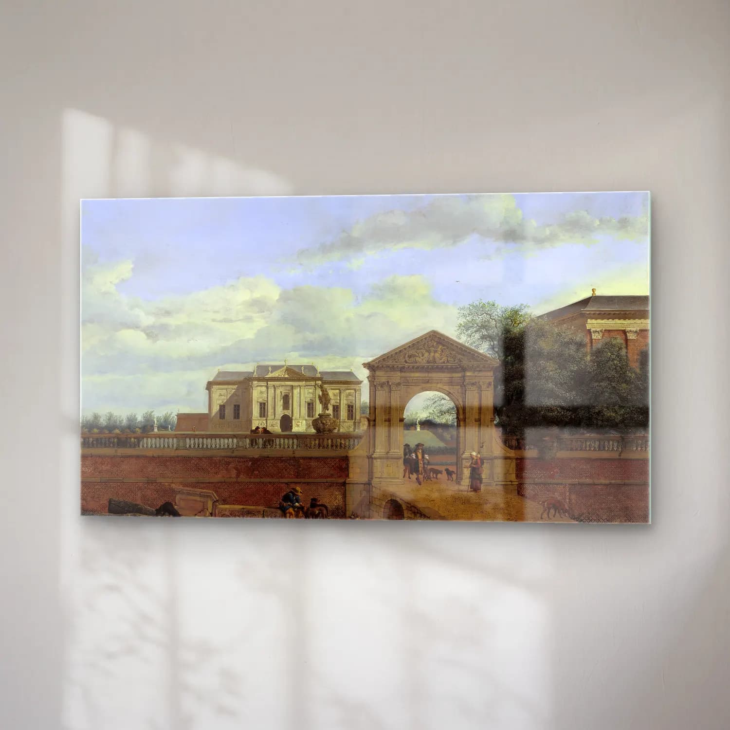 Jan van der Heyden – An Architectural Fantasy cam tablo — sağ açıdan görünüm