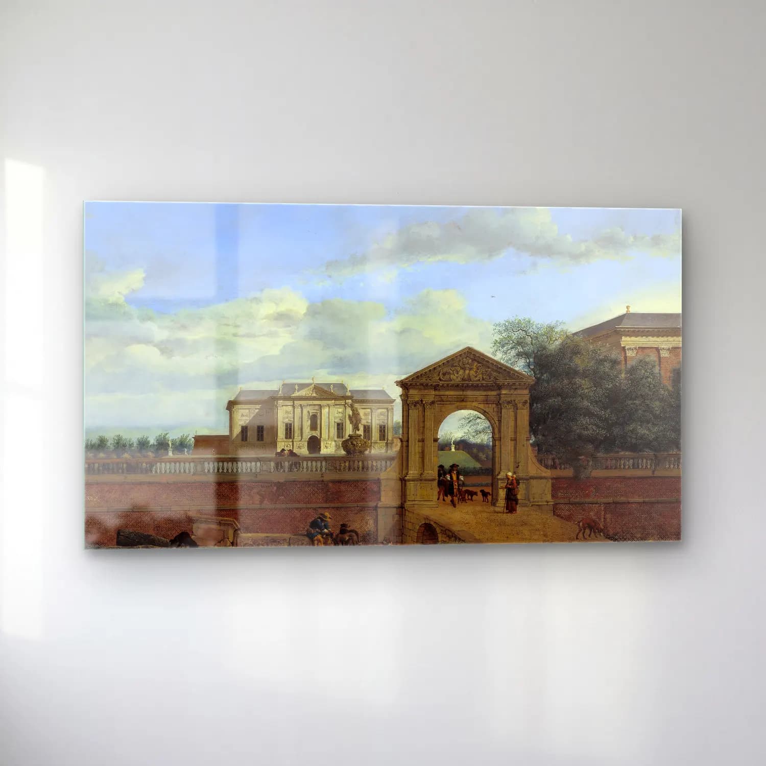 Jan van der Heyden – An Architectural Fantasy cam tablo — sol açıdan görünüm