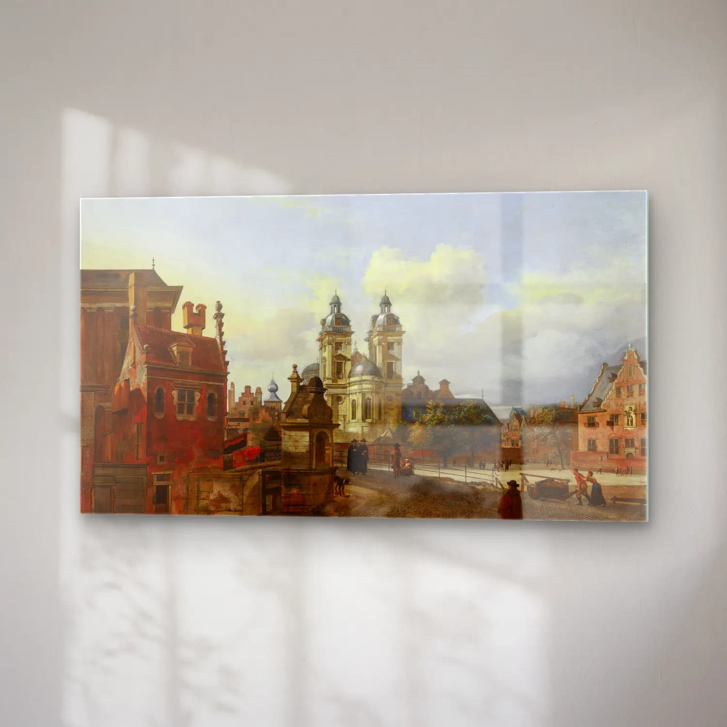 Jan van der Heyden – The Church of St Andrew in Düsseldorf cam tablo — sağ açıdan görünüm