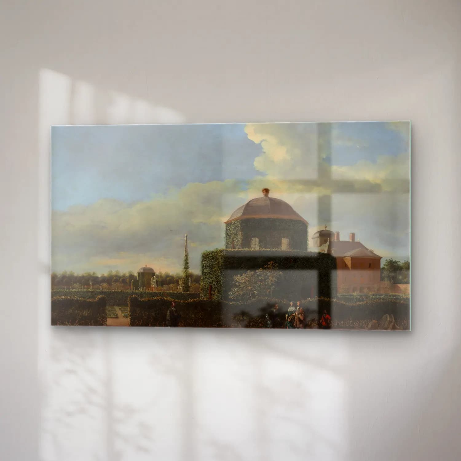 Jan van der Heyden – The Huis ten Bosch at The Hague and Its Formal Garden cam tablo — sağ açıdan görünüm