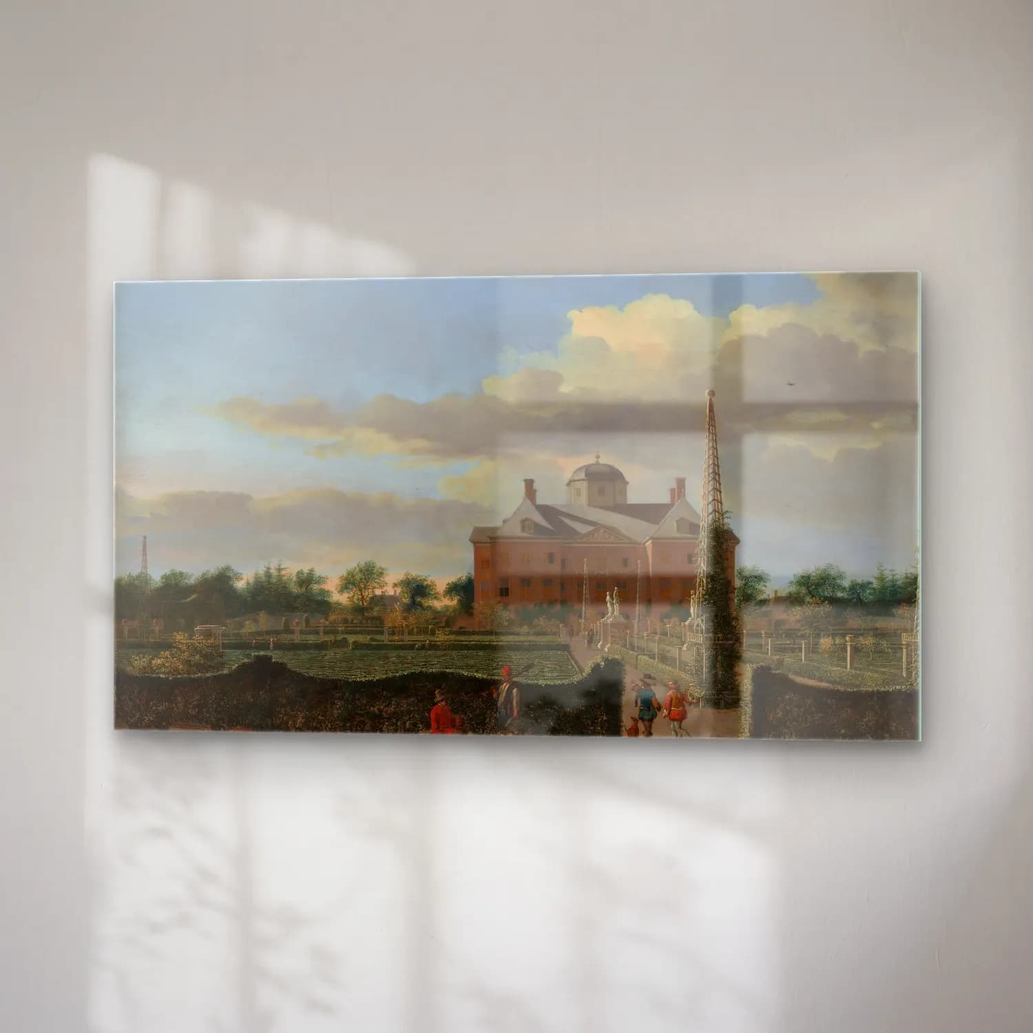 Jan van der Heyden – The Huis ten Bosch at The Hague and Its Formal cam tablo — sağ açıdan görünüm