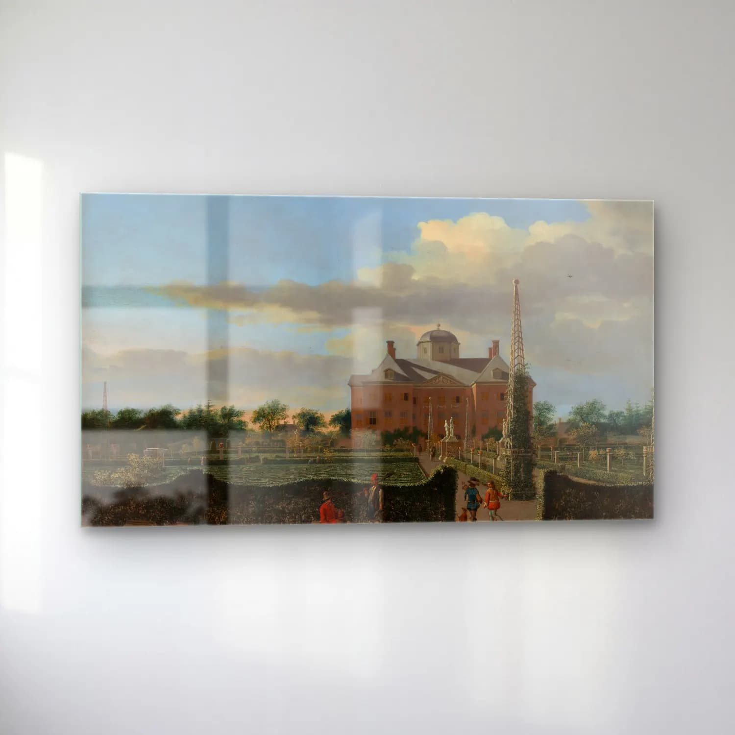 Jan van der Heyden – The Huis ten Bosch at The Hague and Its Formal cam tablo — sol açıdan görünüm