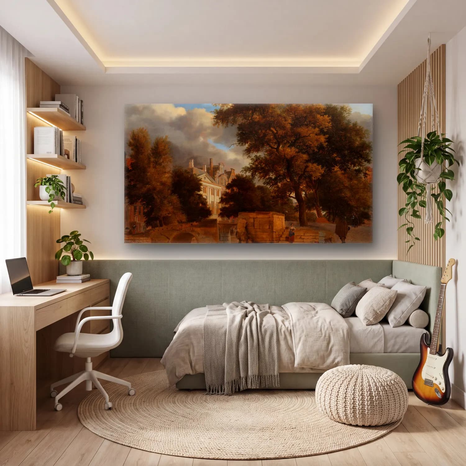 Jan van der Heyden – The Stone Bridge cam tablo — genç odasında