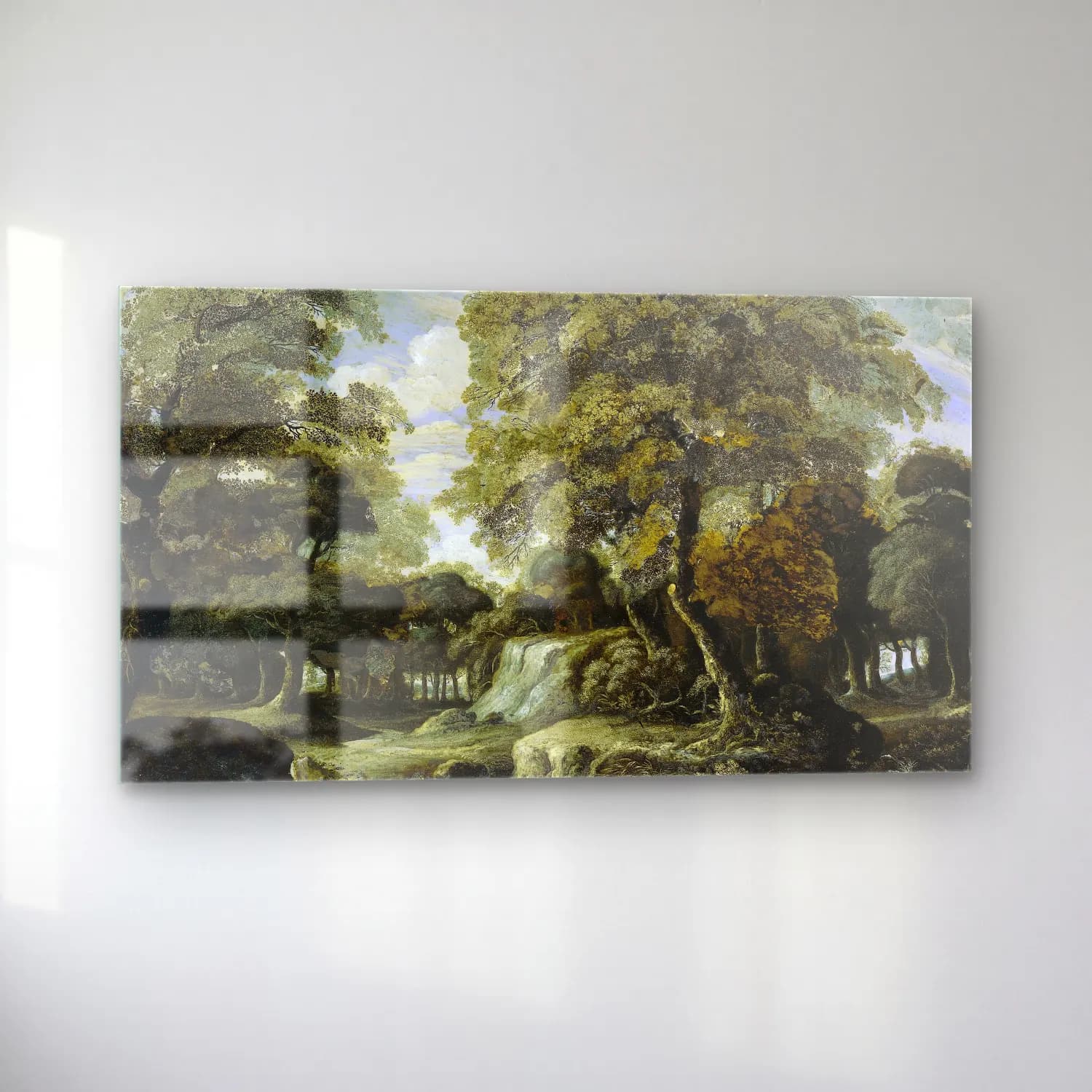 Jan van der Heyden – View in the Woods cam tablo — sol açıdan görünüm