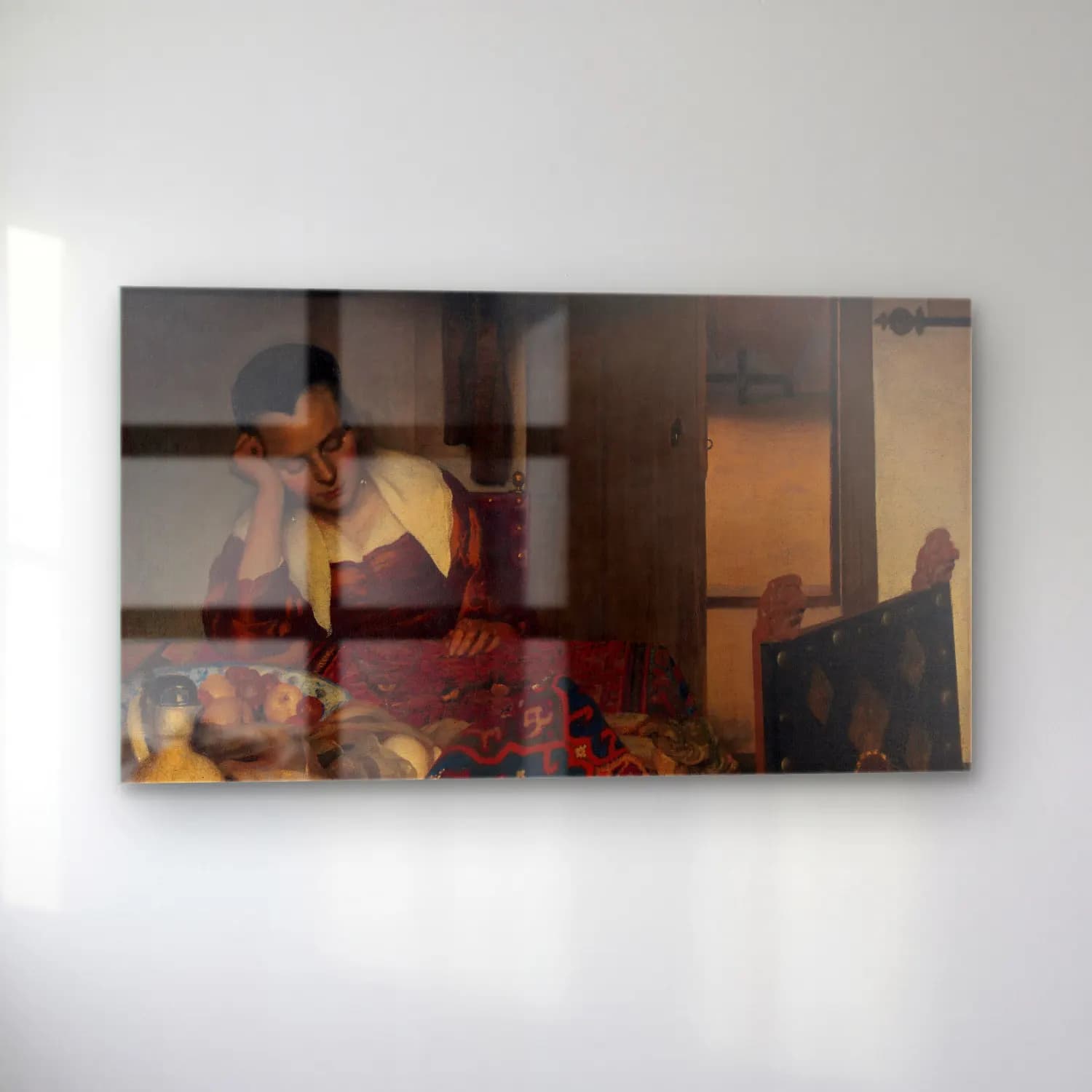 Johannes Vermeer – A Maid Asleep cam tablo — sol açıdan görünüm