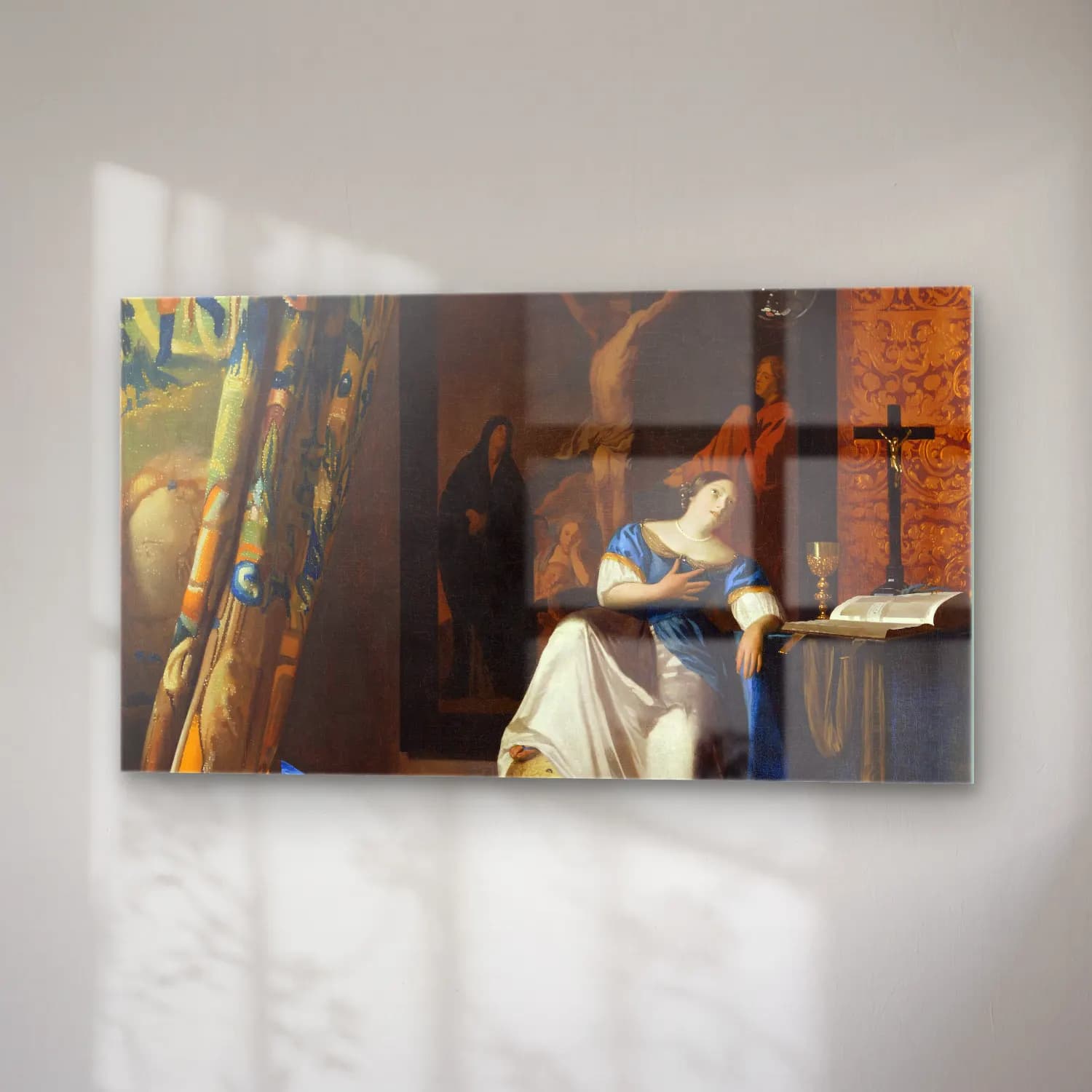 Johannes Vermeer – Allegory of the Catholic Faith cam tablo — sağ açıdan görünüm