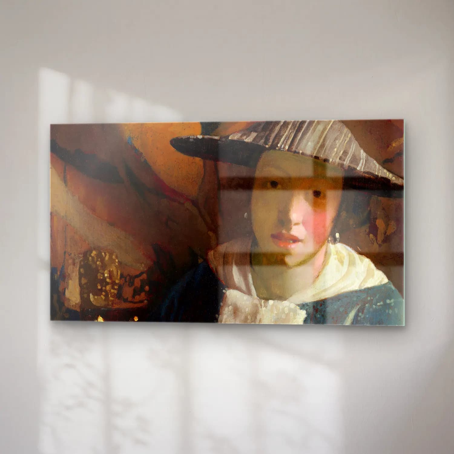 Johannes Vermeer – Girl with a Flute cam tablo — sağ açıdan görünüm