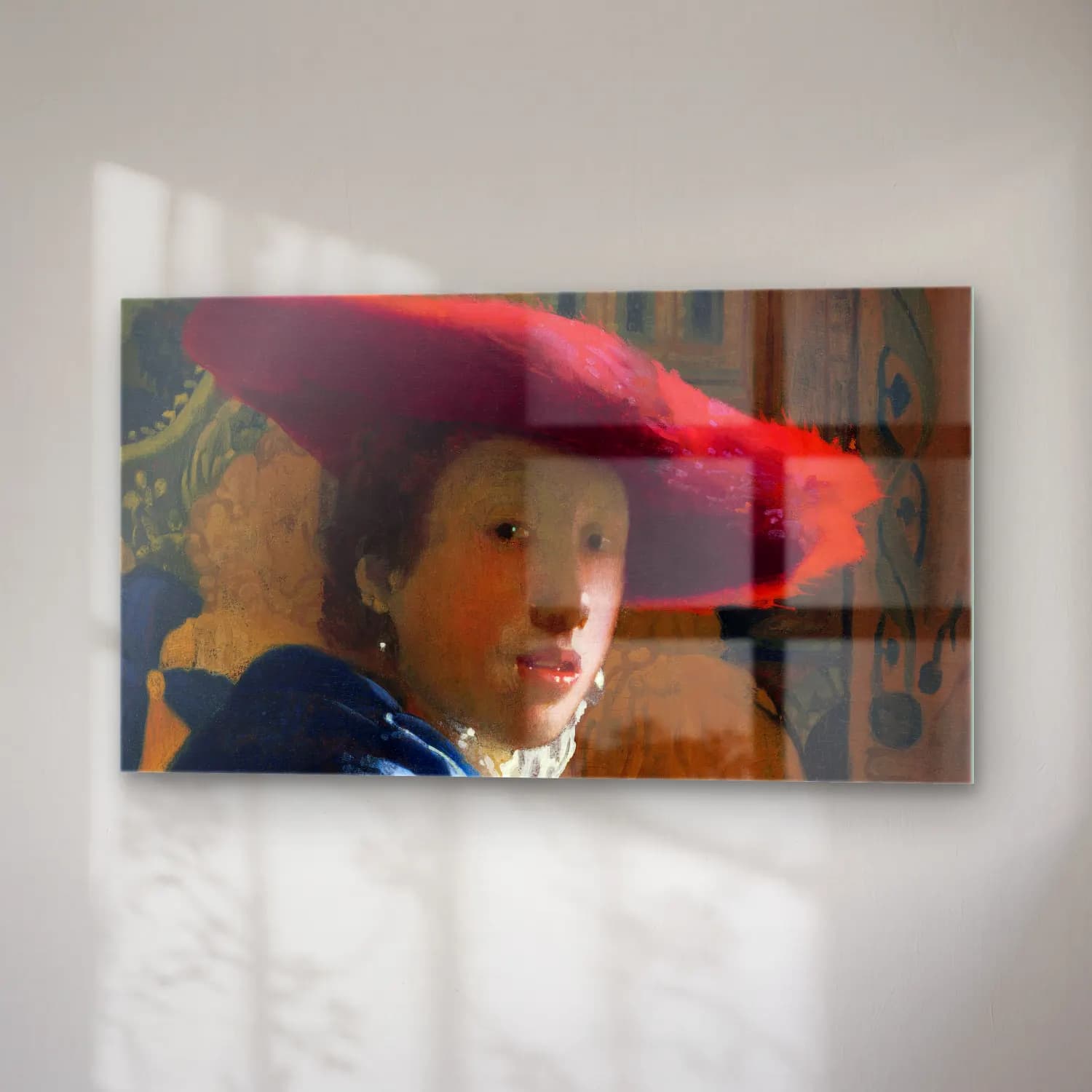 Johannes Vermeer – Girl with the Red Hat cam tablo — sağ açıdan görünüm