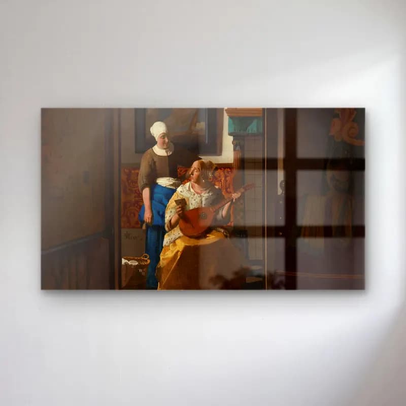 Johannes Vermeer – Save The Love Letter cam tablo — Johannes Vermeer – Save The Love Letter — yağlı boya kitap okuyan kadın