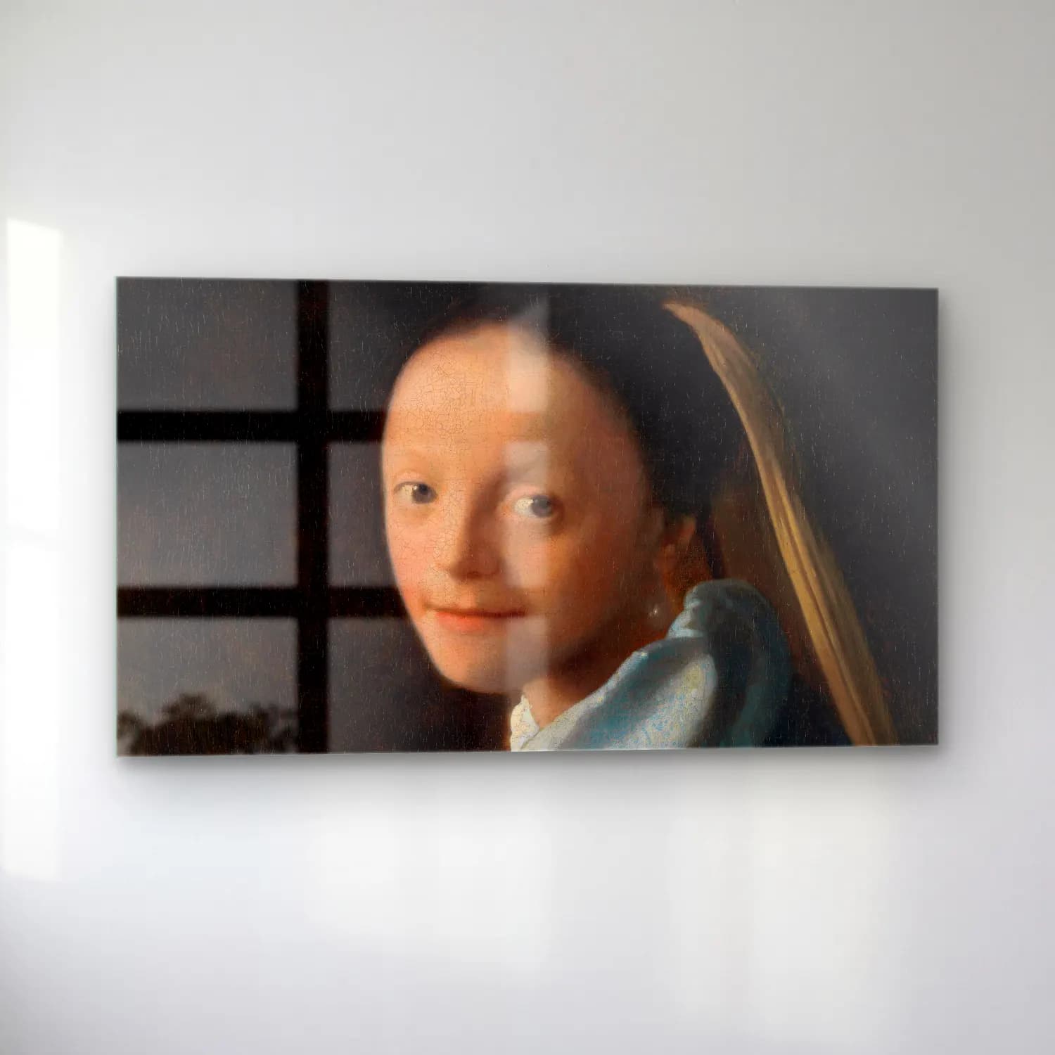 Johannes Vermeer – Study of a Young Woman cam tablo — sol açıdan görünüm