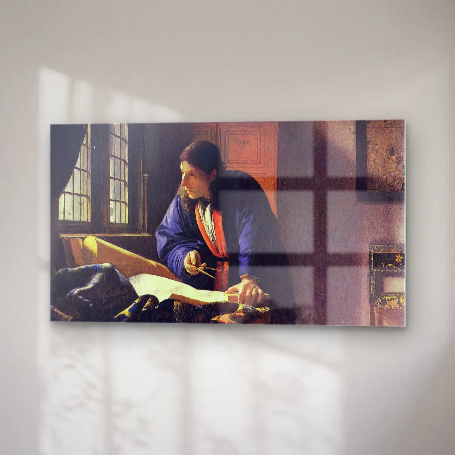 Johannes Vermeer – The Geographer cam tablo — sağ açıdan görünüm