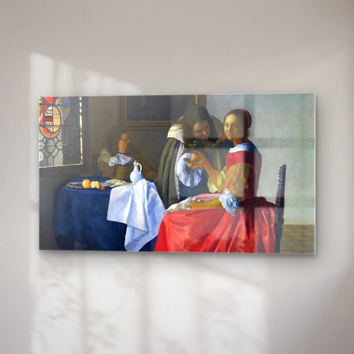 Johannes Vermeer – The Girl with a Wineglass cam tablo — sağ açıdan görünüm