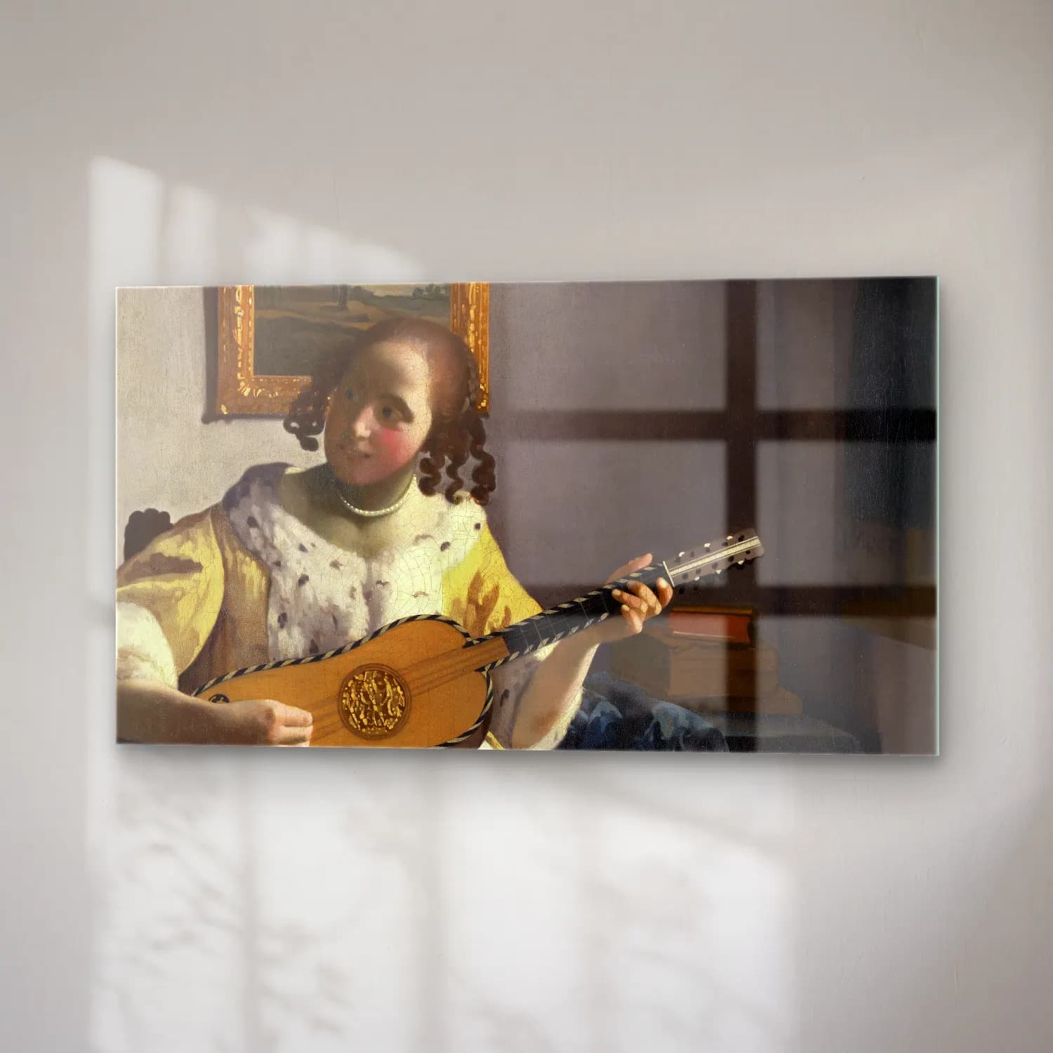 Johannes Vermeer – The Guitar Player cam tablo — sağ açıdan görünüm