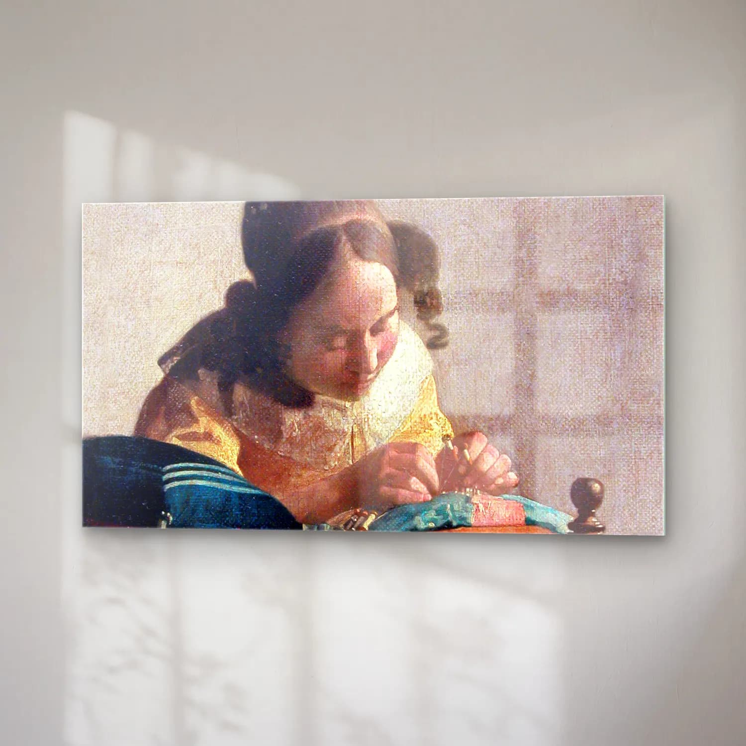 Johannes Vermeer – The Lacemaker cam tablo — sağ açıdan görünüm