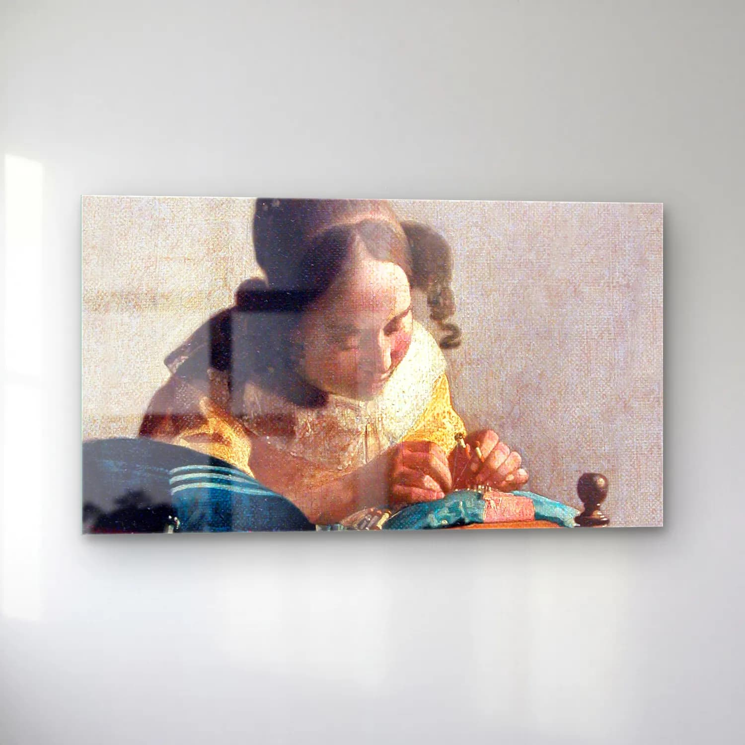 Johannes Vermeer – The Lacemaker cam tablo — sol açıdan görünüm