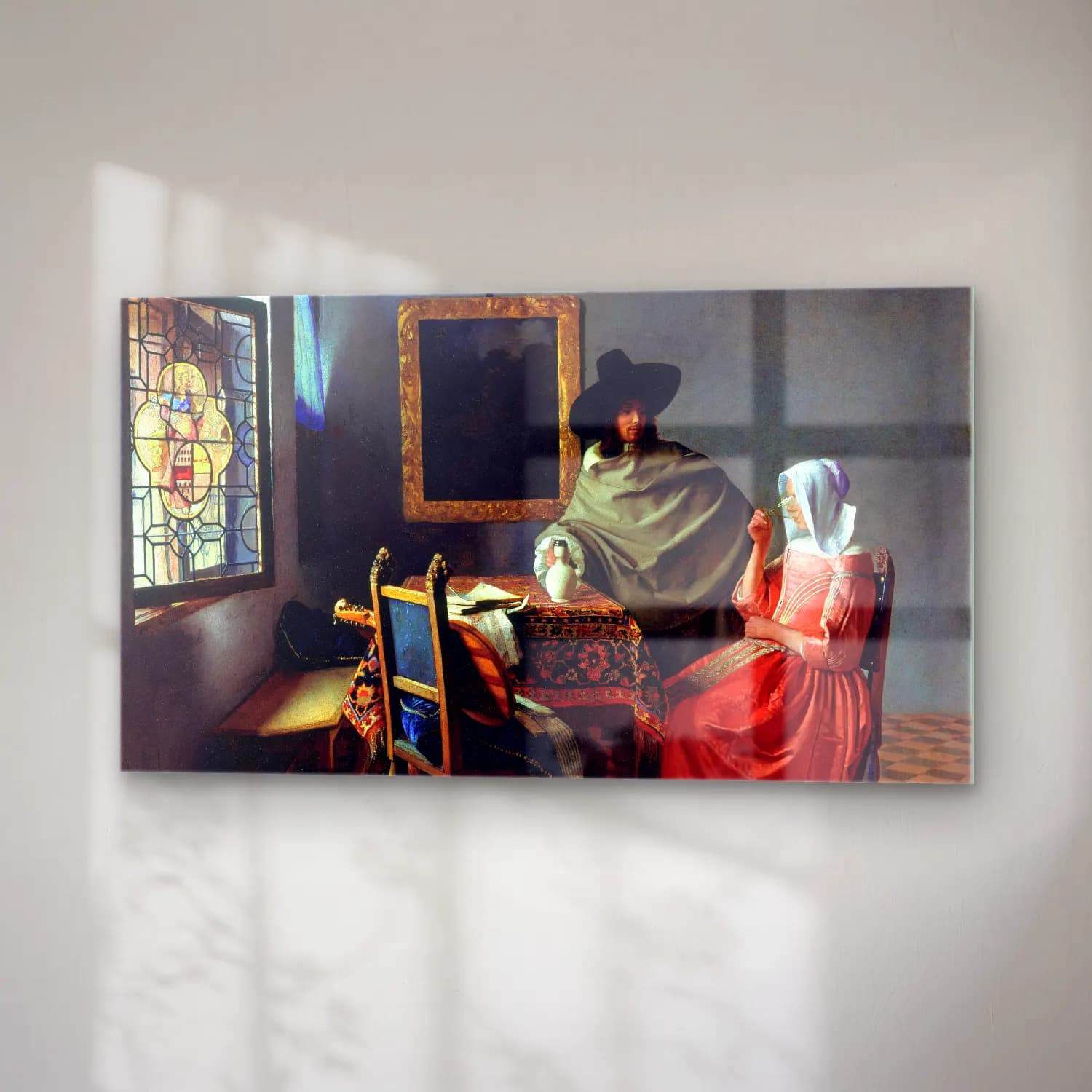 Johannes Vermeer – The Wine Glass cam tablo — sağ açıdan görünüm